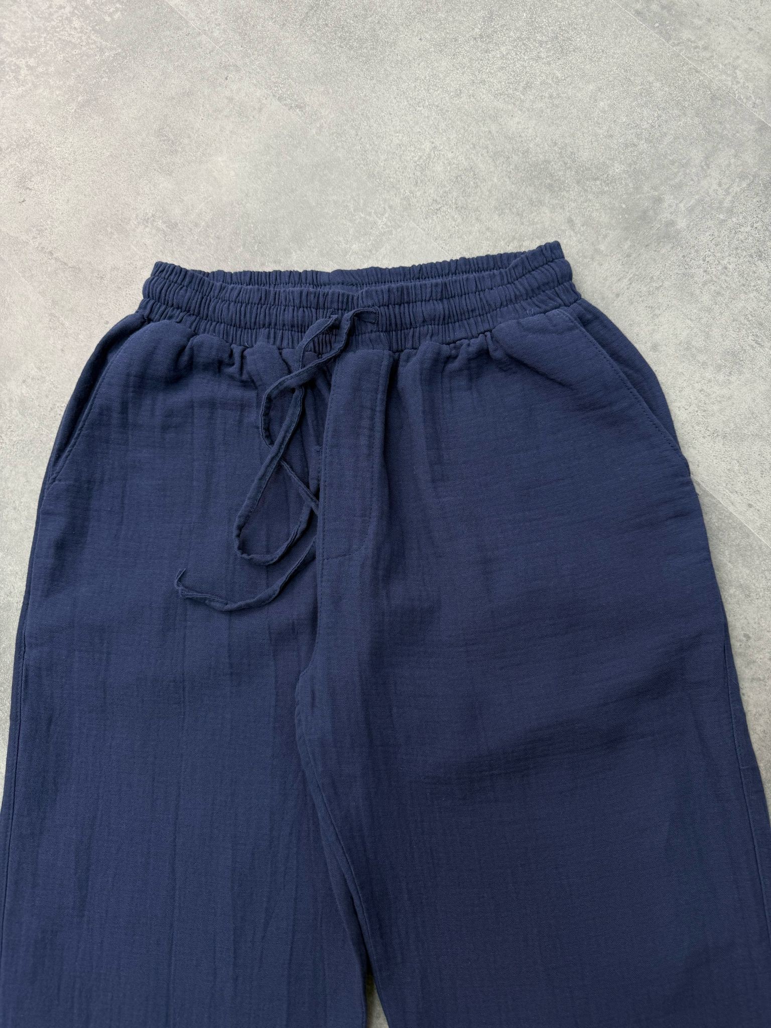 Yazlık Yeni Sezon Müslin Rahat Kalıp Pantalon