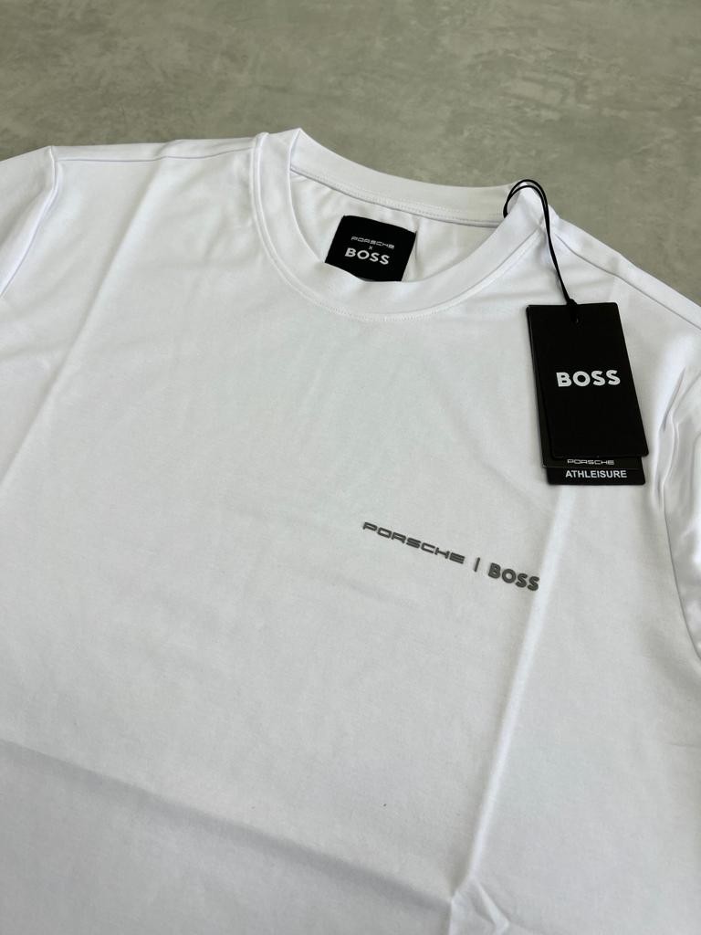 Porche x Bss Logo Clima Cool (Nefes Alan) White T-shirt