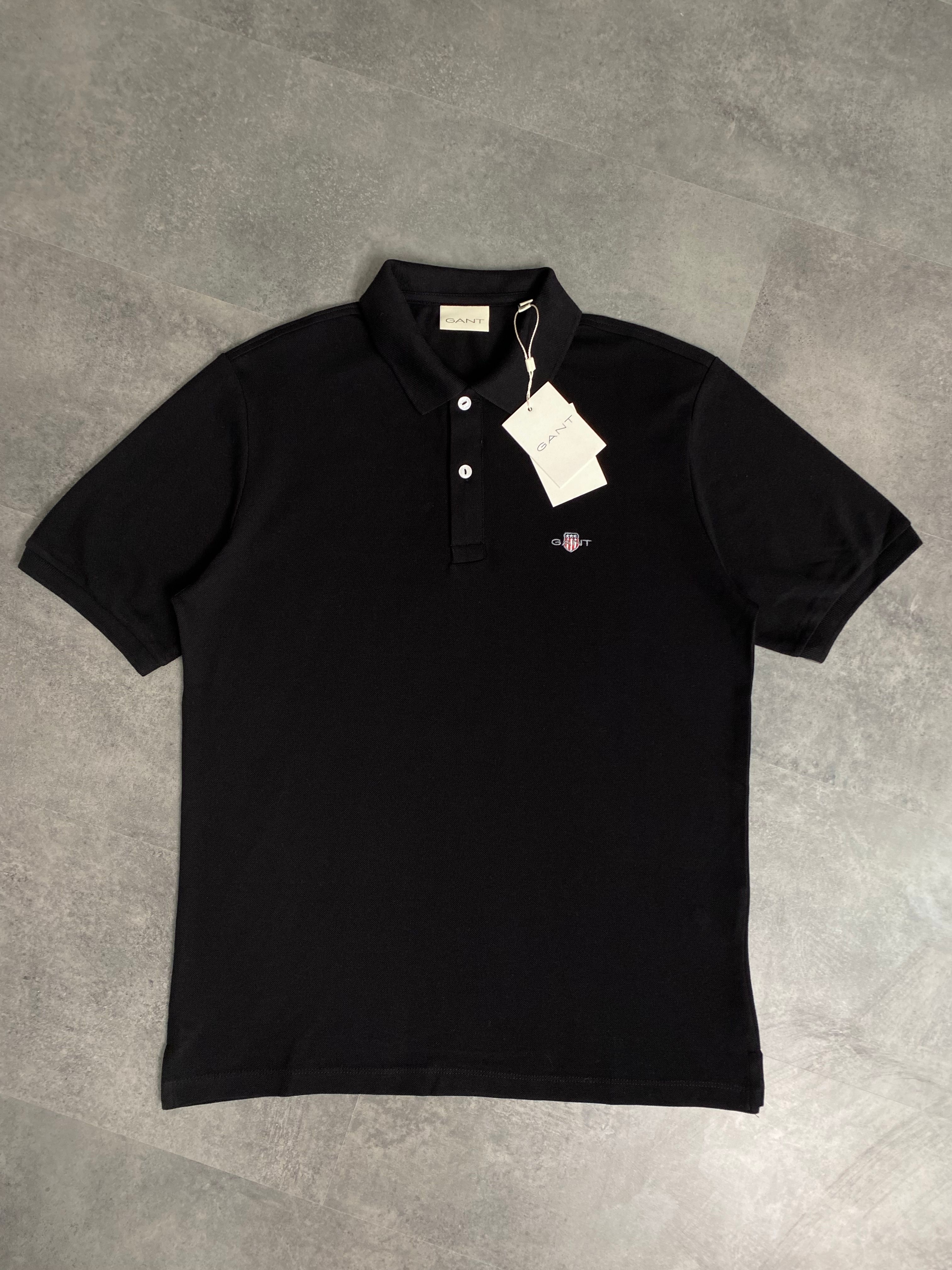 Yeni Sezon Basic Mini Logo Polo Yaka - SİYAH