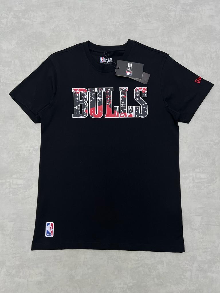 Nba Chicago Bulls Icon Logo Black T-shirt