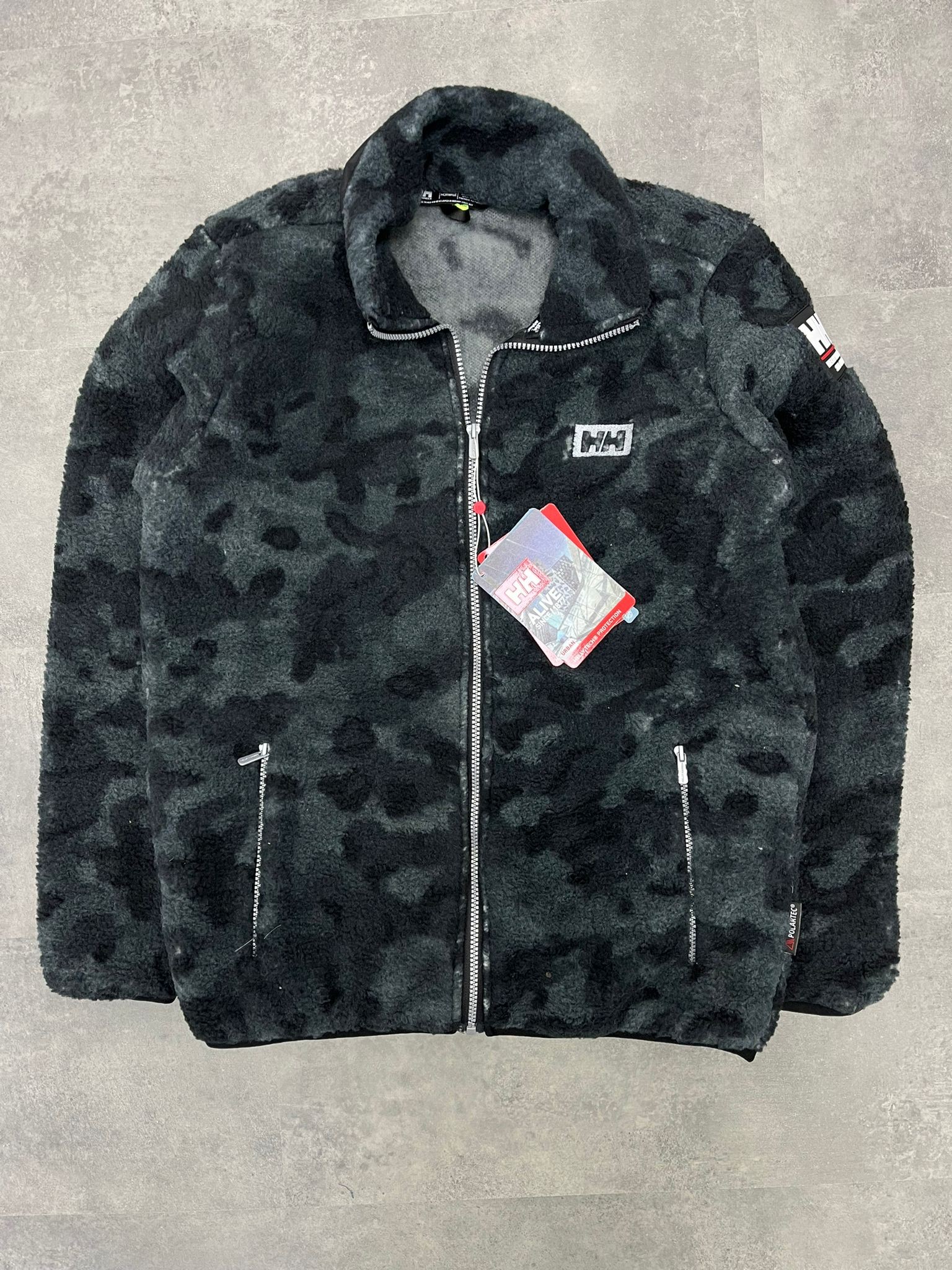 Yeni Sezon Tam Fermuarlı Sherpa Black Ceket