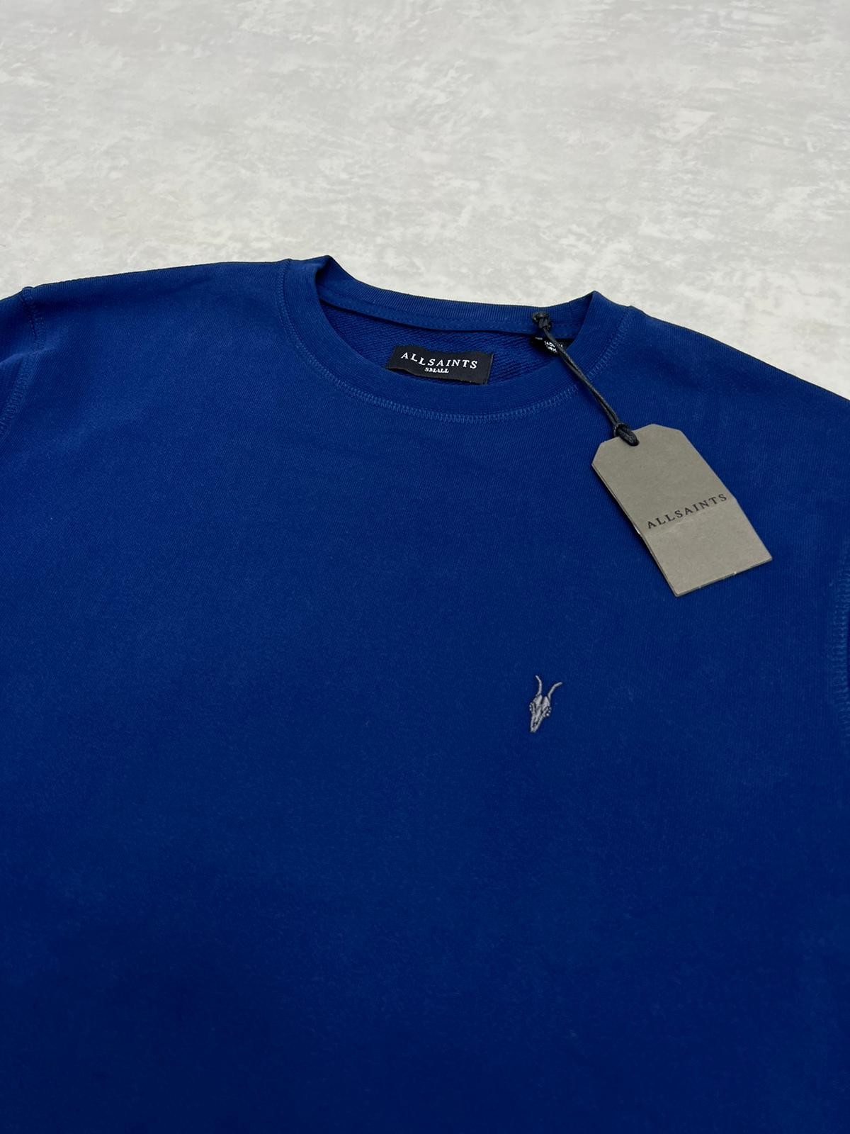 Yeni Sezon  Basic Mini Logo Navy Blue Sweatshirt