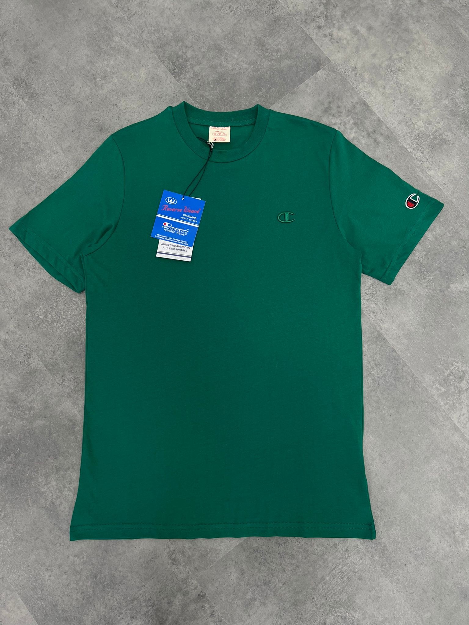 Yeni Sezon Basic Mini Icon Ton To Tone Series Green T-shirt