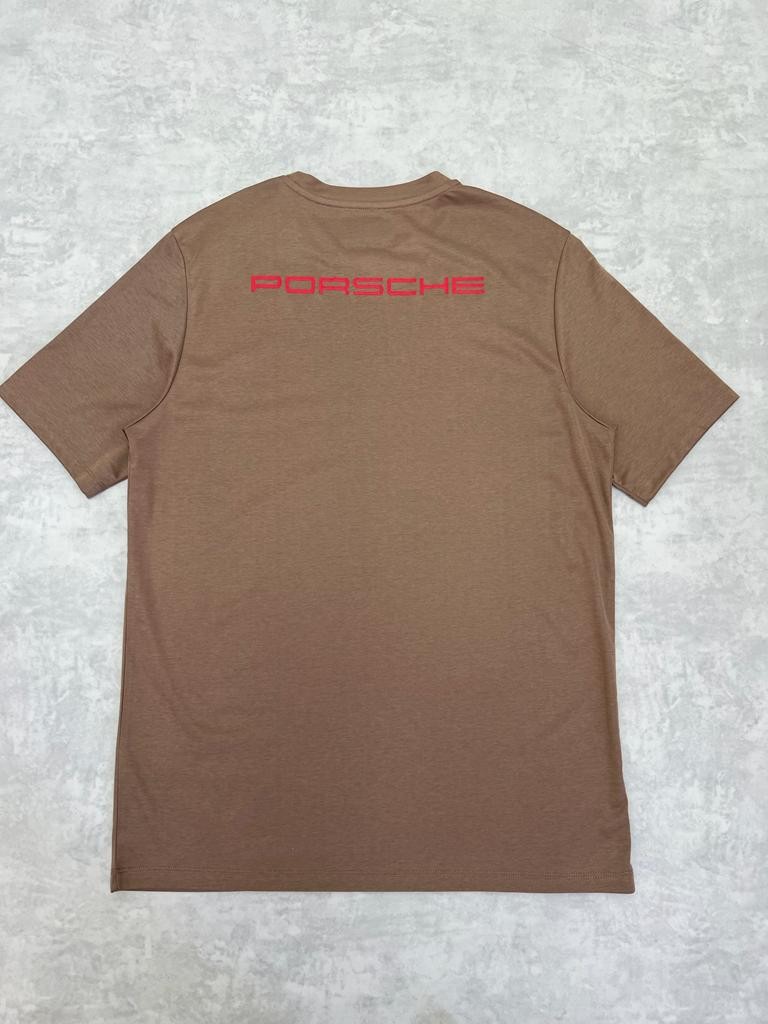 Porche x Bss Logo Clima Cool Experience (Nefes Alan) Cream T-shirt