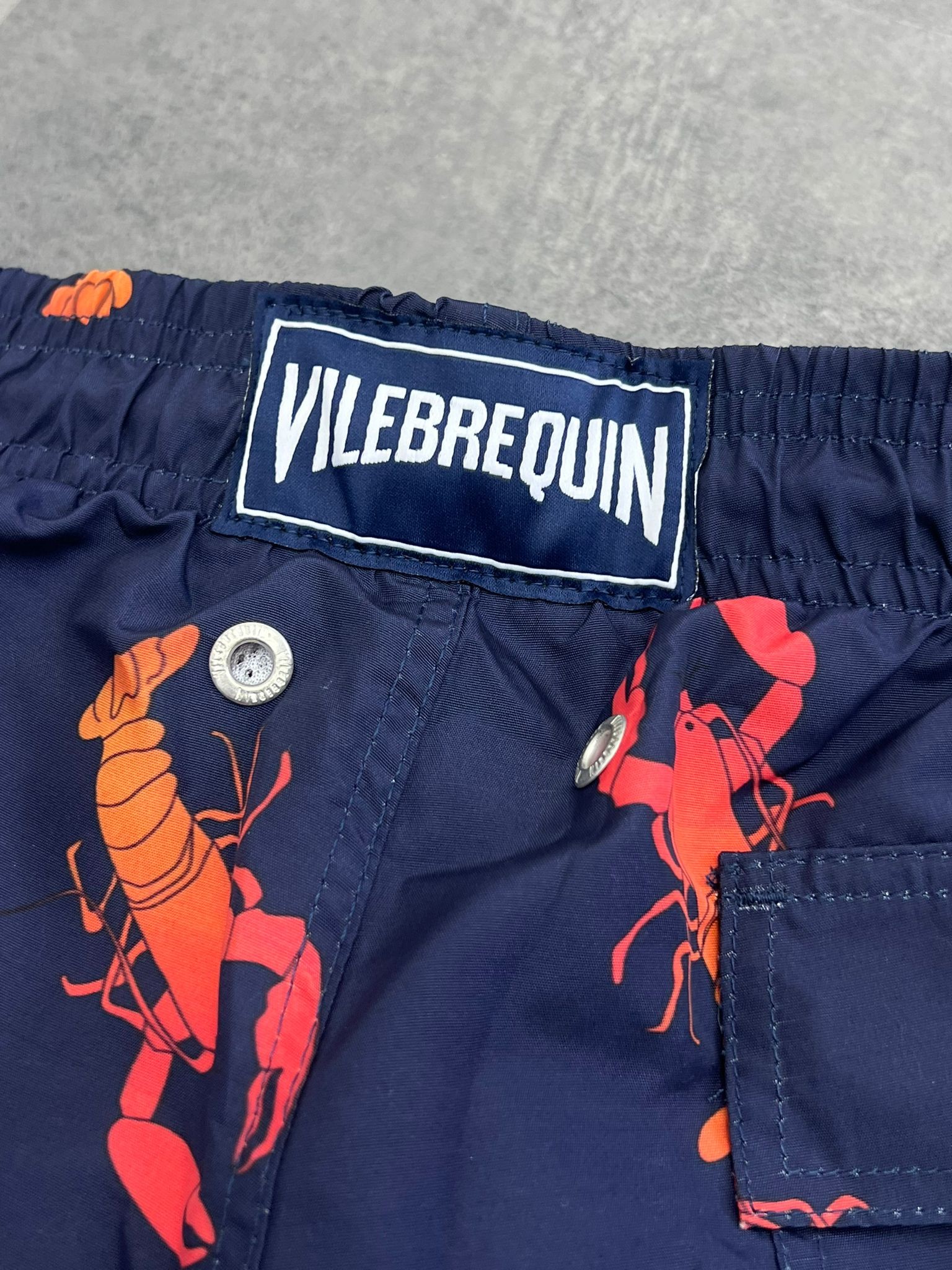 Yeni Sezon Digital Desenli Fast Drying Crab Navy Blue  Deniz Şortu