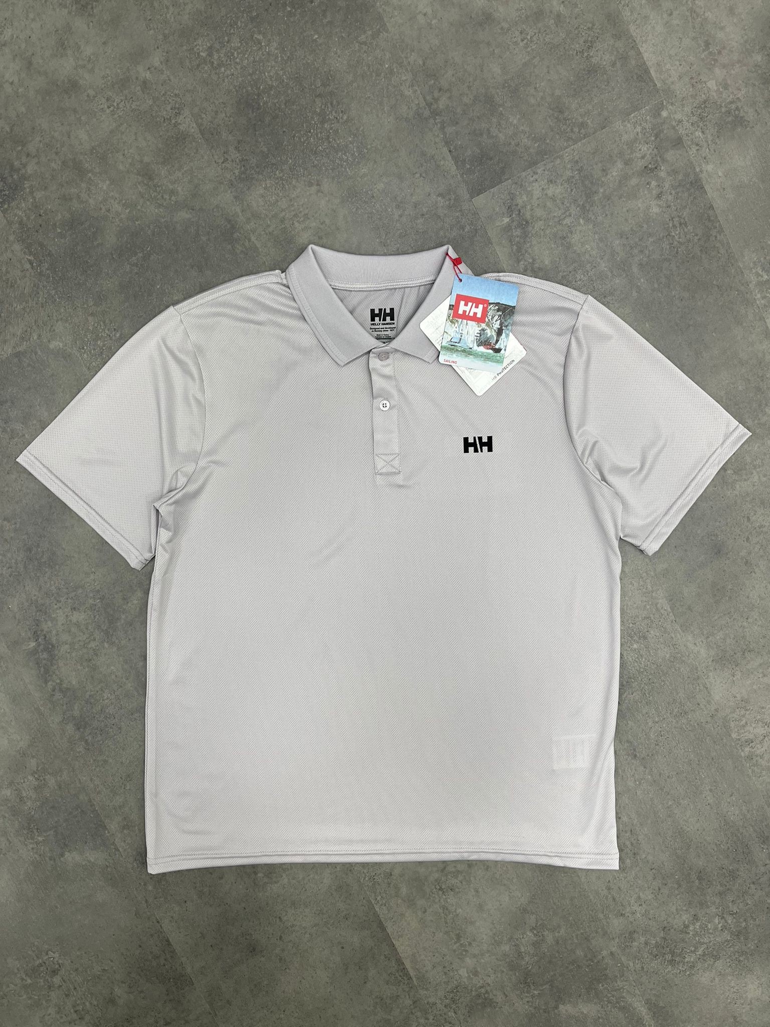 Yeni Sezon Mini Logo Clima Cool (Nefes Alan) Polo Yaka Gray T-shirt