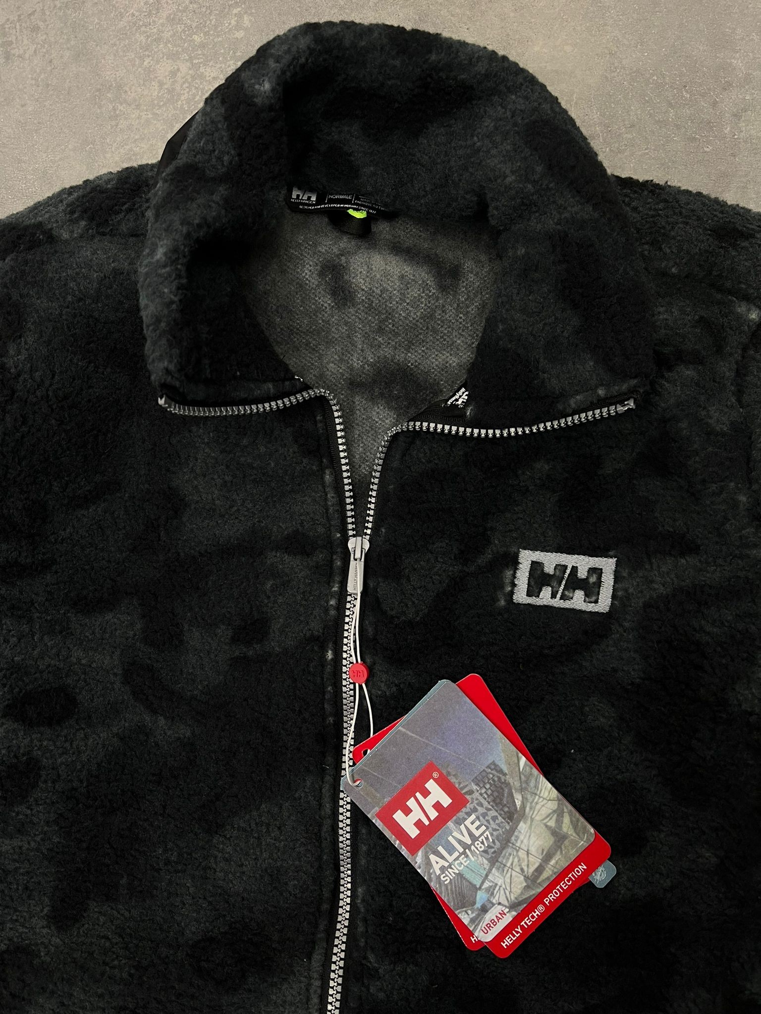 Yeni Sezon Tam Fermuarlı Sherpa Black Ceket