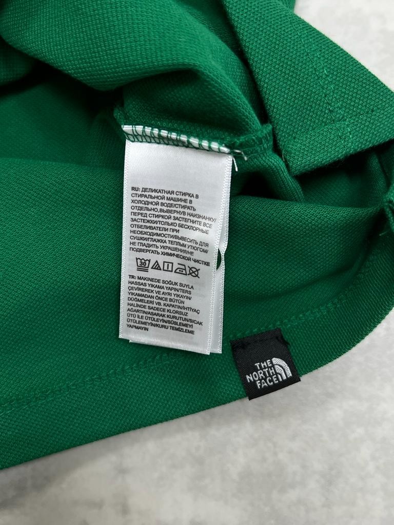 Classic Tiny Ceest Logo Basic Green Polo Yaka T-shirt