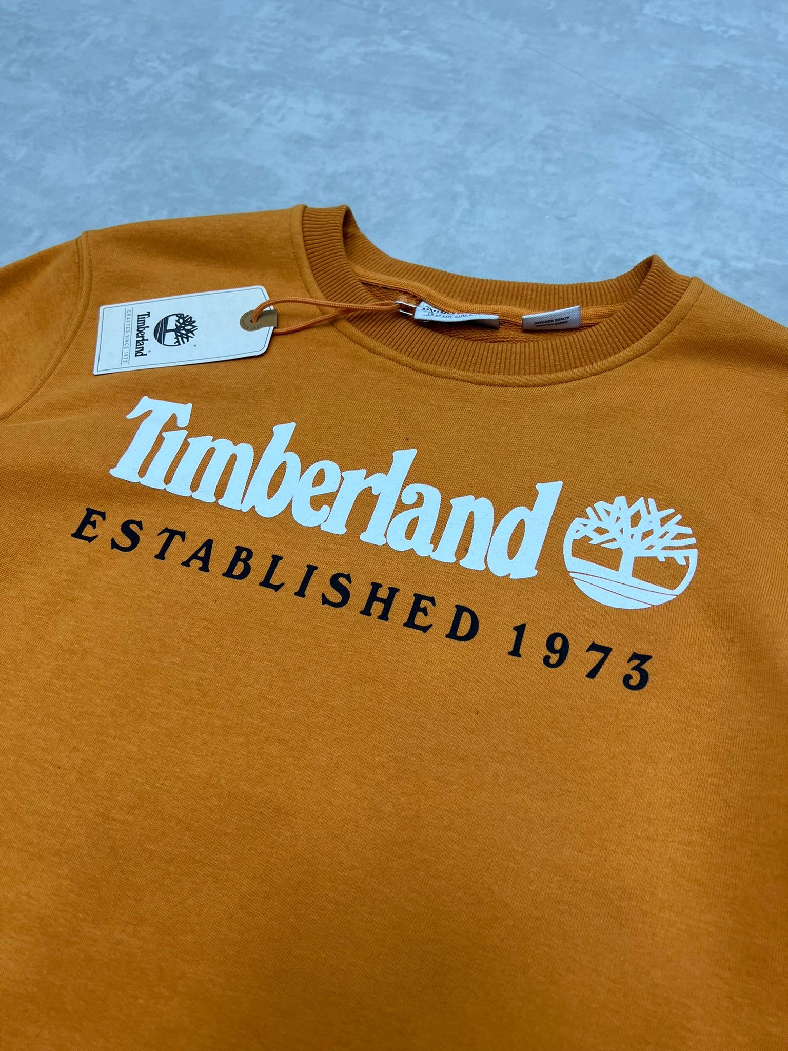 Est.1973 Mid Icon Logo Orange Sweatshirt