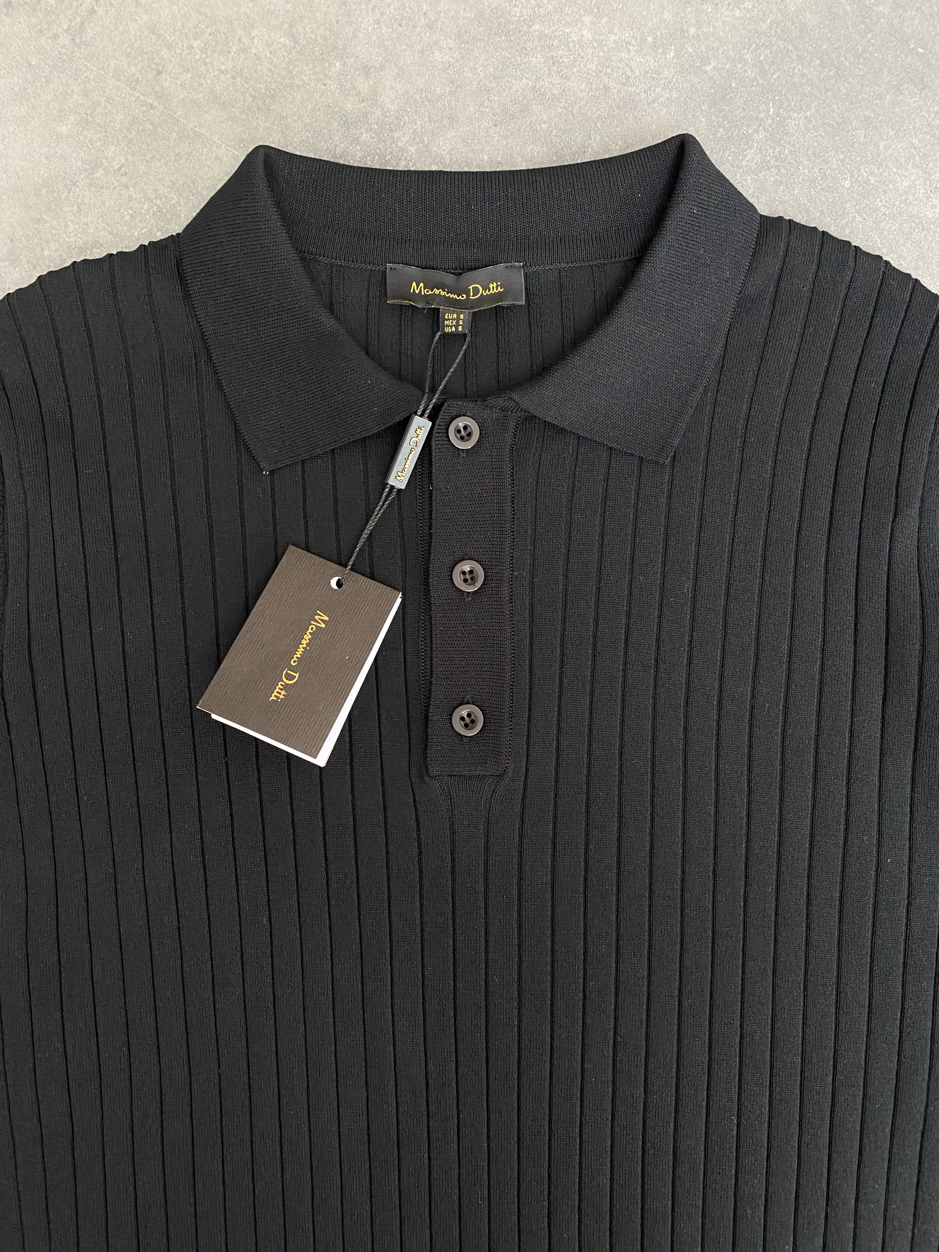 Yeni Sezon Fitilli Düğmeli Triko Polo Yaka