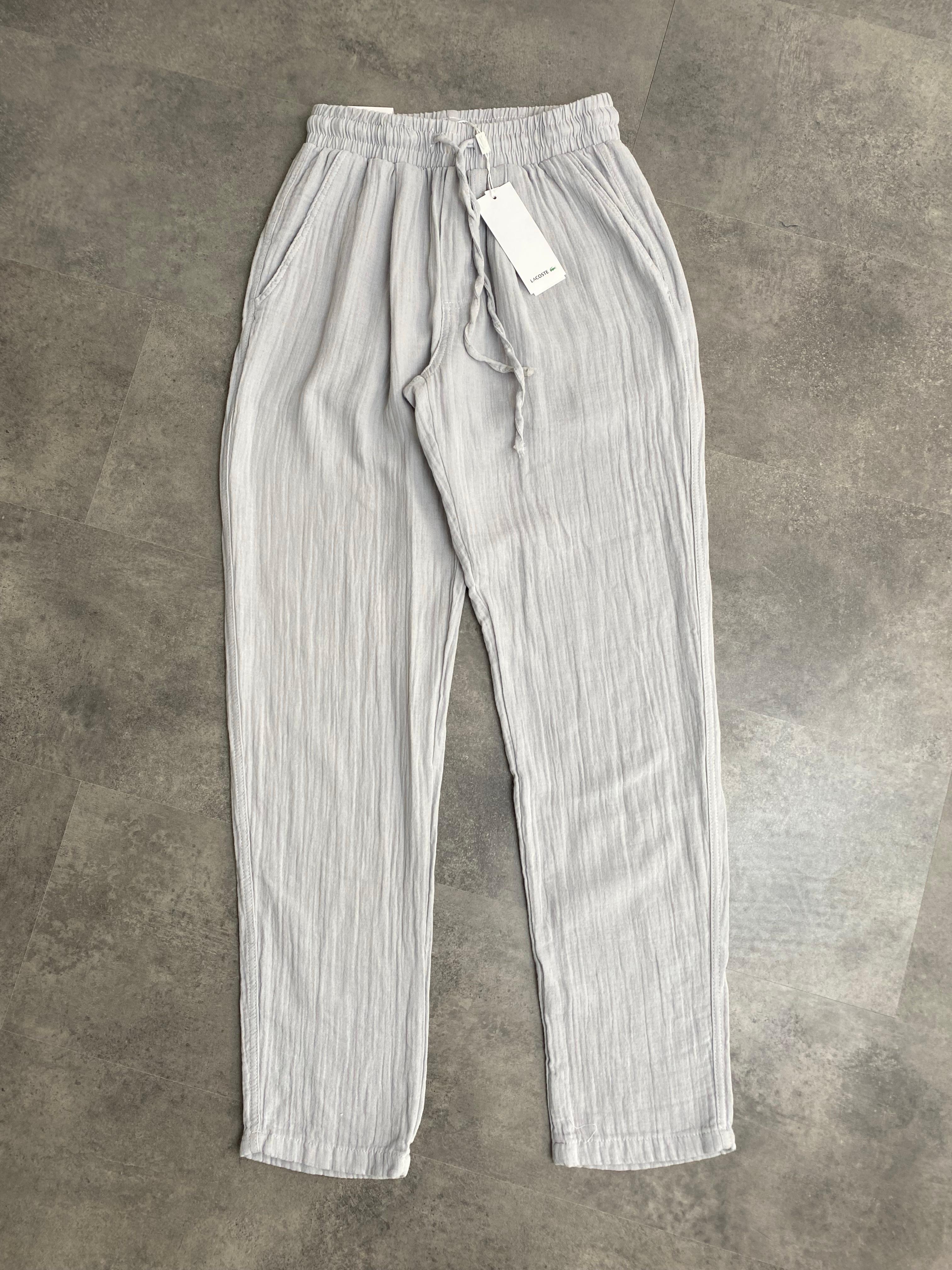 Yeni Sezon Müslin Arka Cep Detaylı Pantalon - AÇIK GRİ