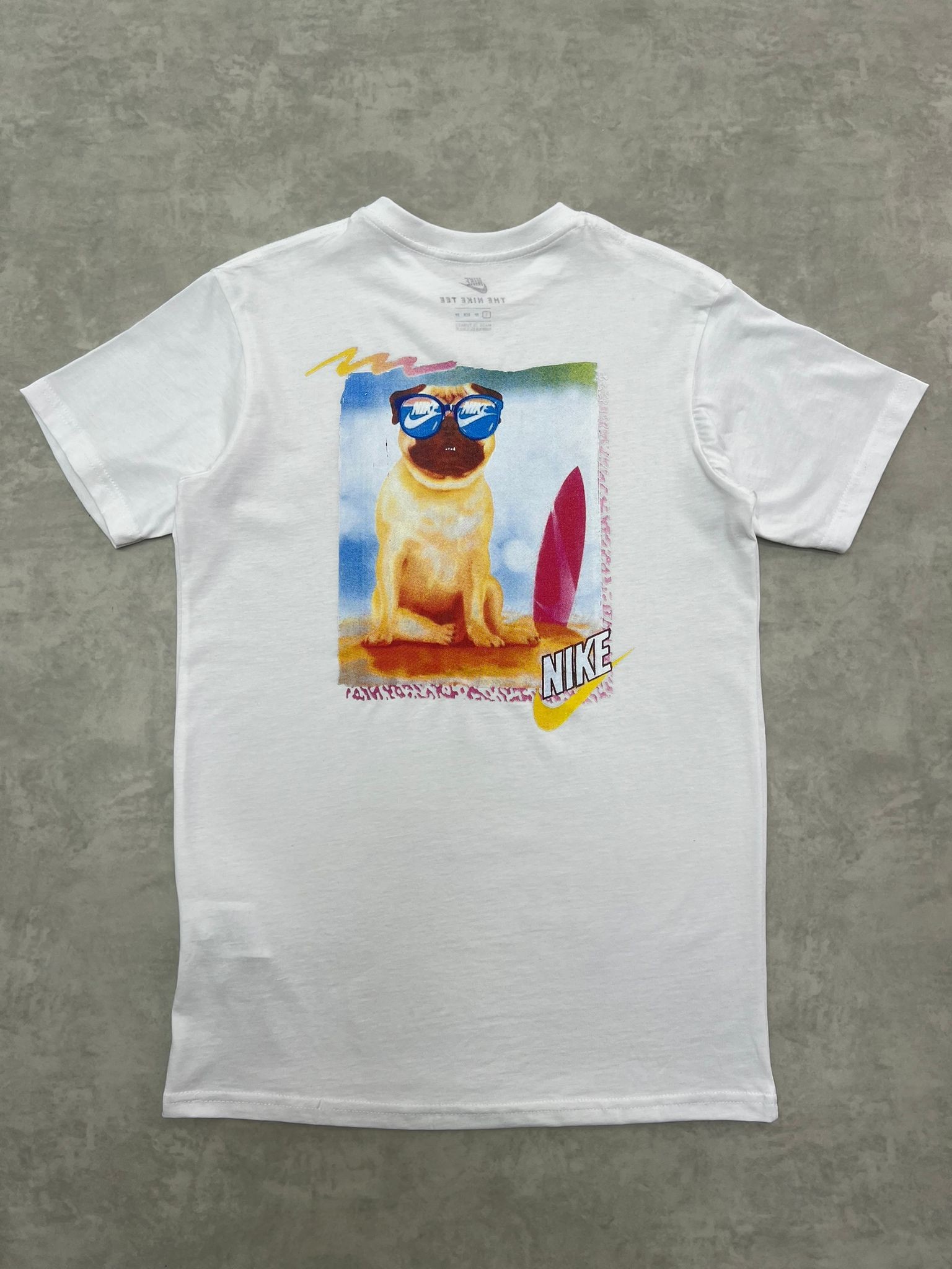 Dog with Glasses Summer White T-shirt