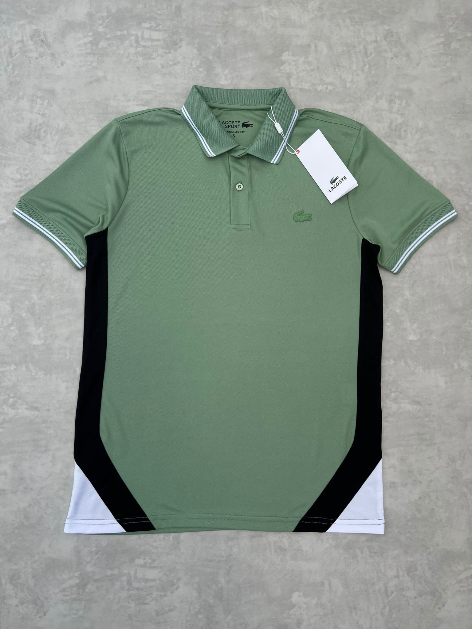 Clima Cool (Nefes Alan) Yaka Şeritli Light Green T-shirt
