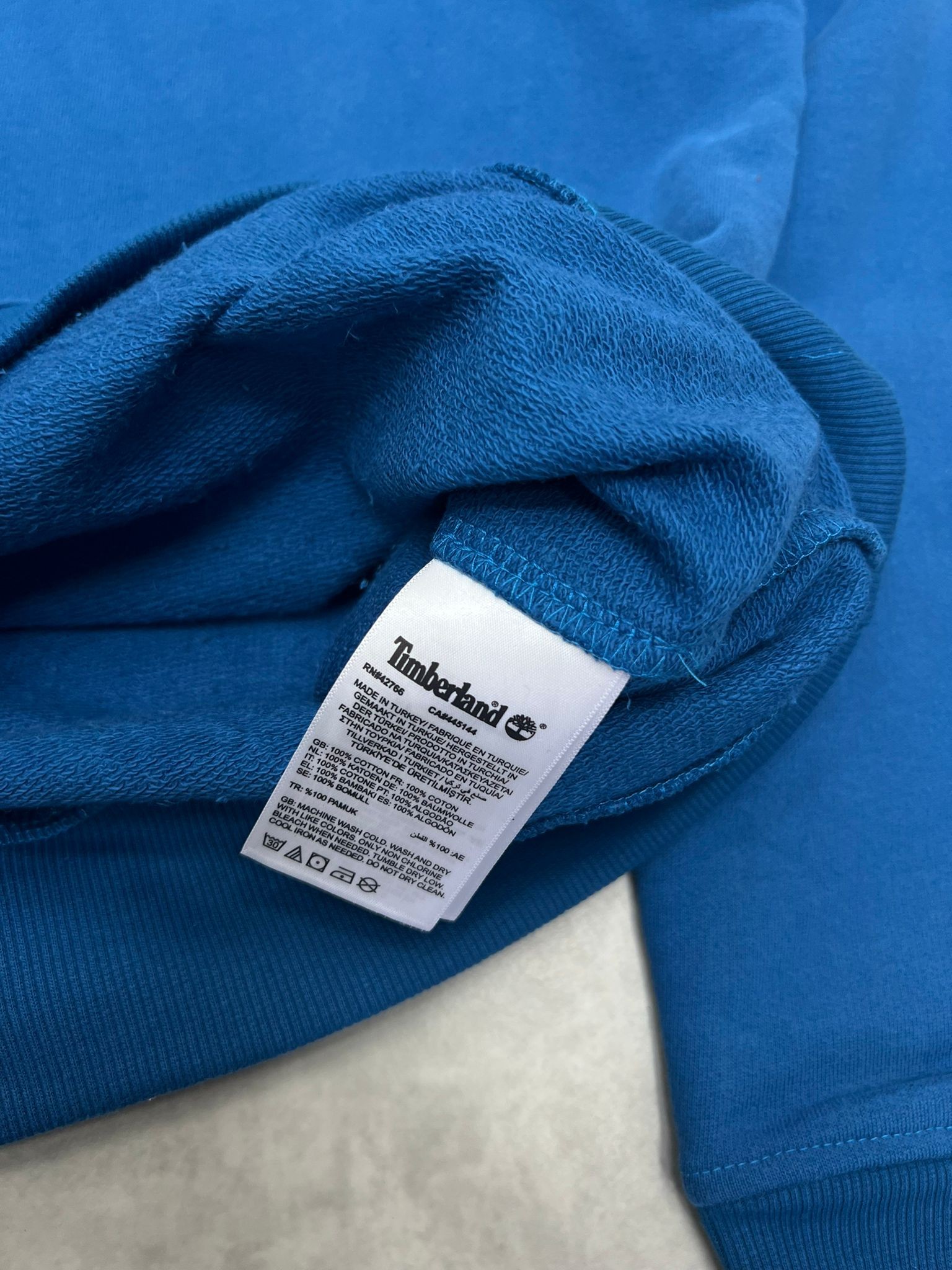 Ton To Tone Mid Icon Nakış  Blue Sweatshirt