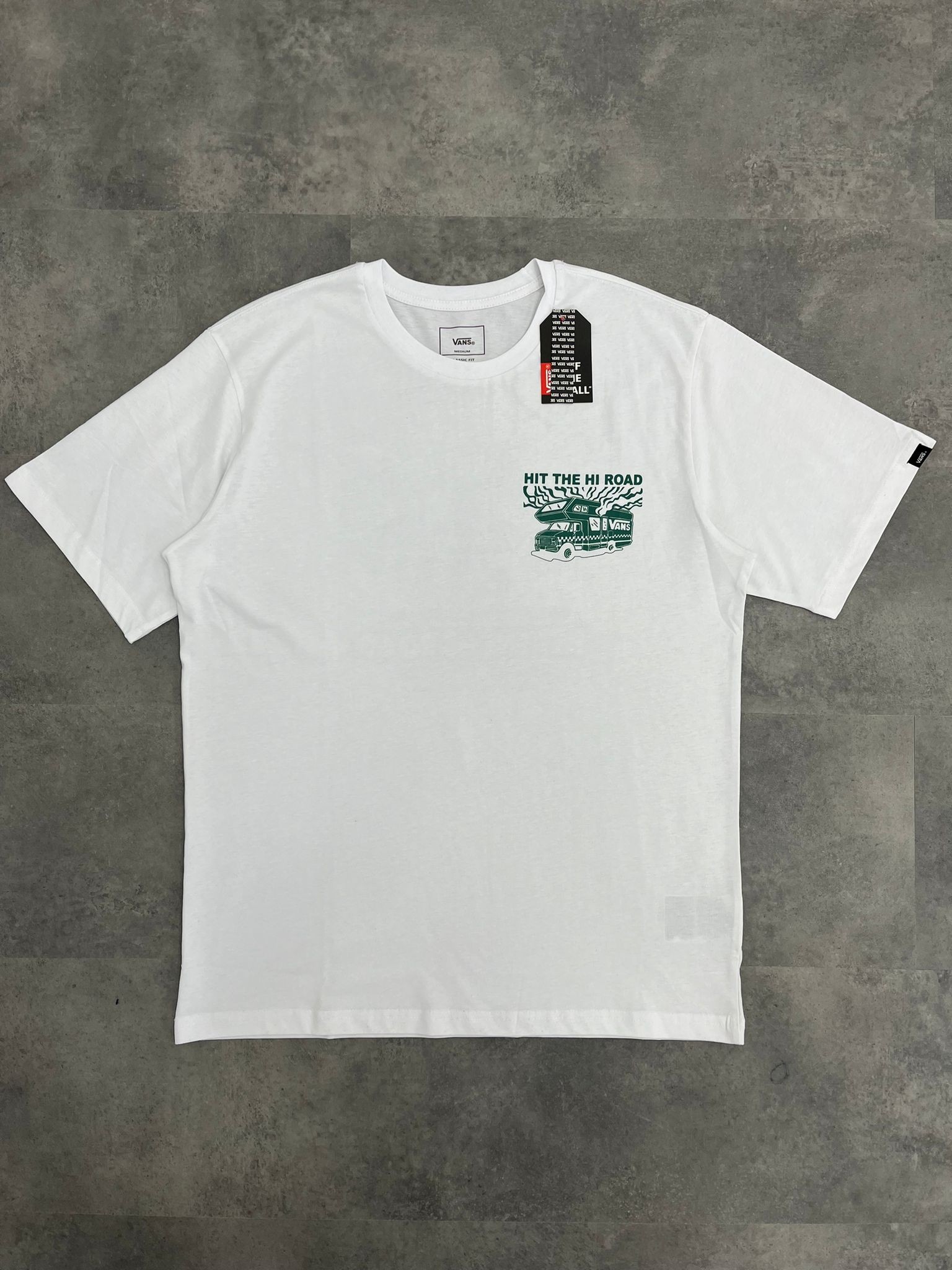 Yeni Sezon Back To Print Hi The Hi Road White T-shirt