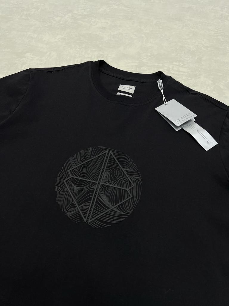 Classic Mid Logo Black Basic T-shirt