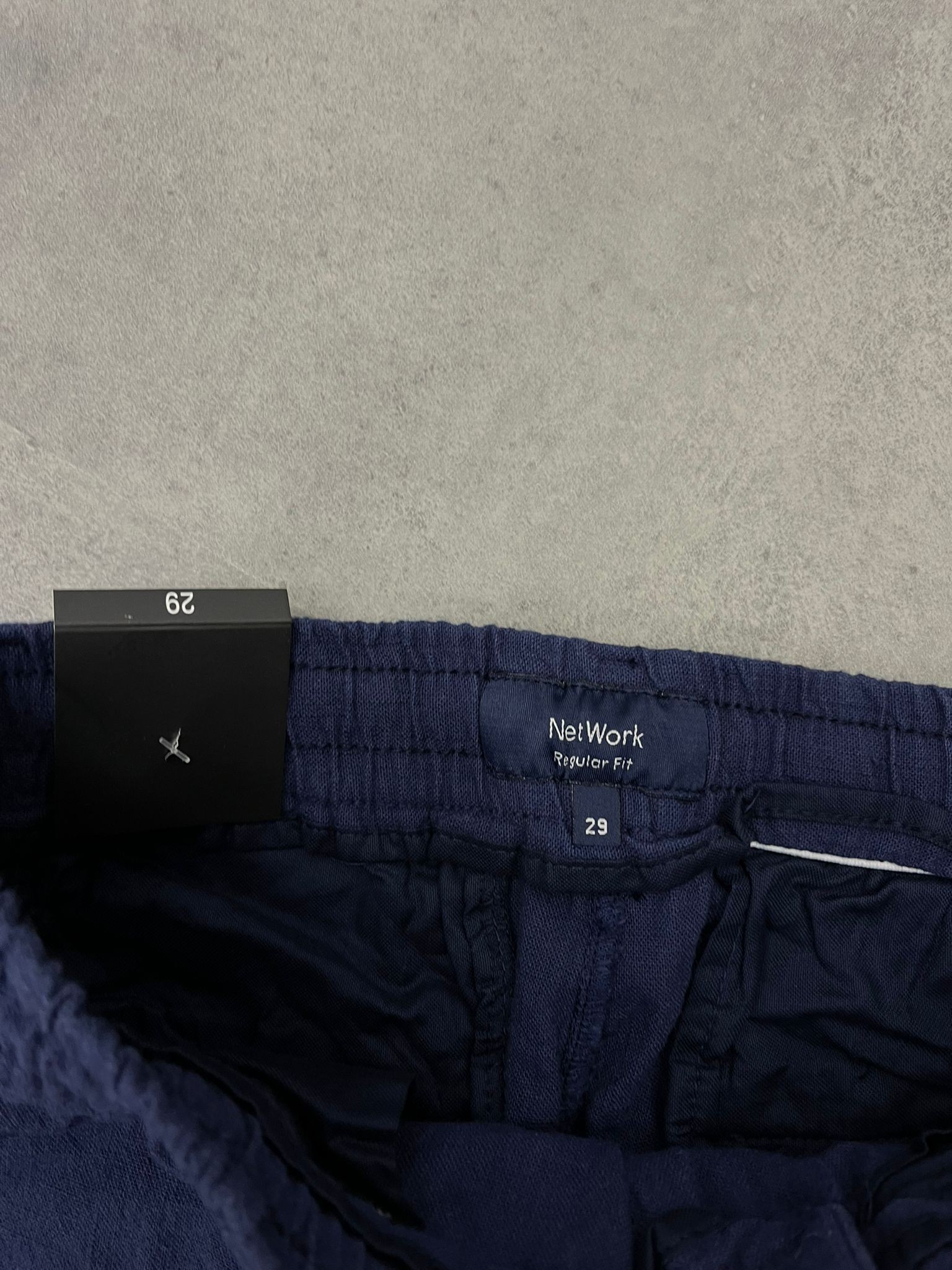 Yazlık Yeni Sezon Premium Ham Keten Lacivert Pantalon