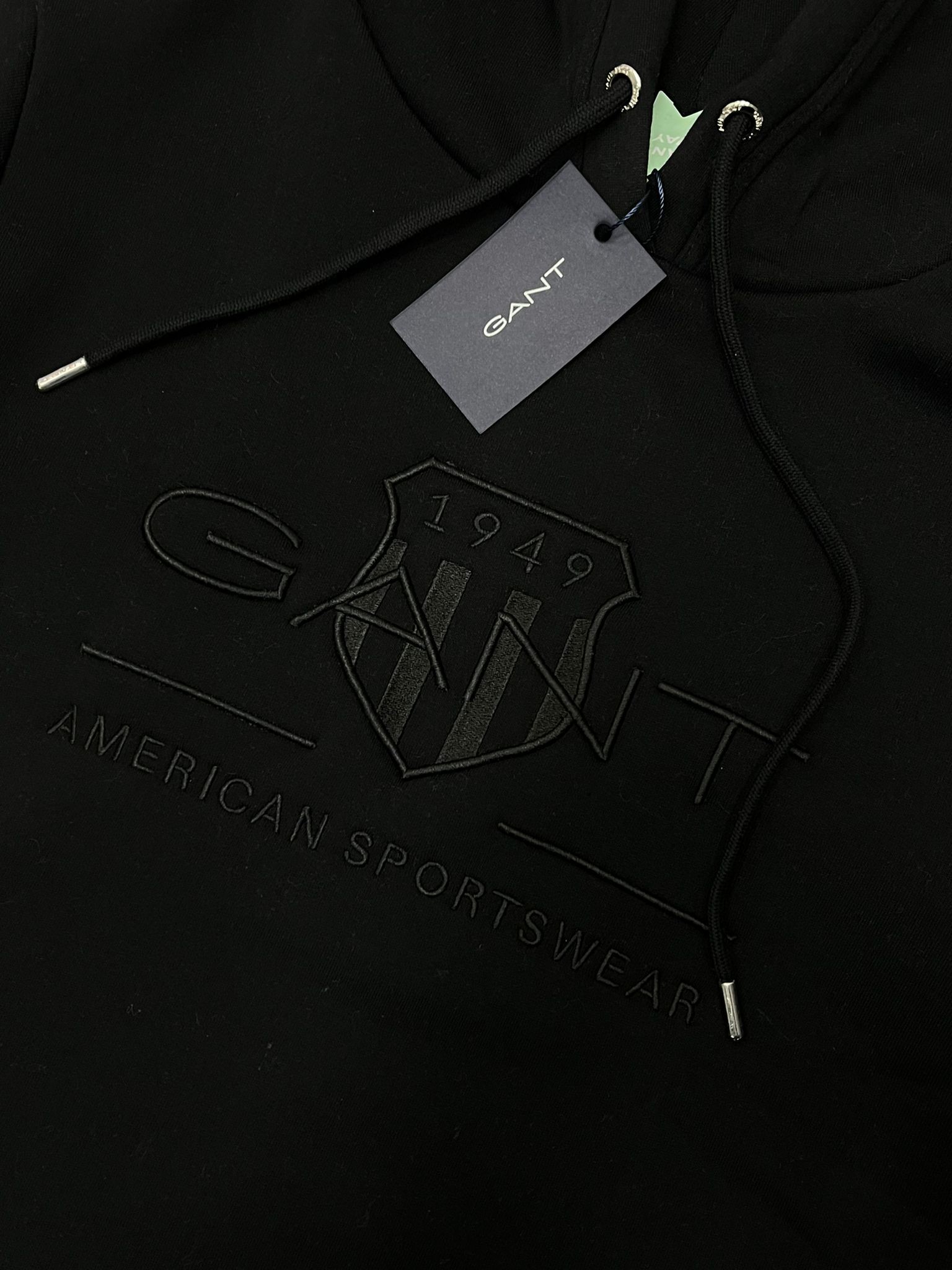 Yeni Sezon Full Nakış Üç İplik Black Sweatshirt