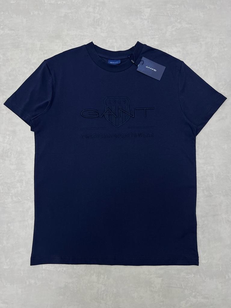 Navy Blue Full Nakış American Sportswear Icon Mid T-shirt