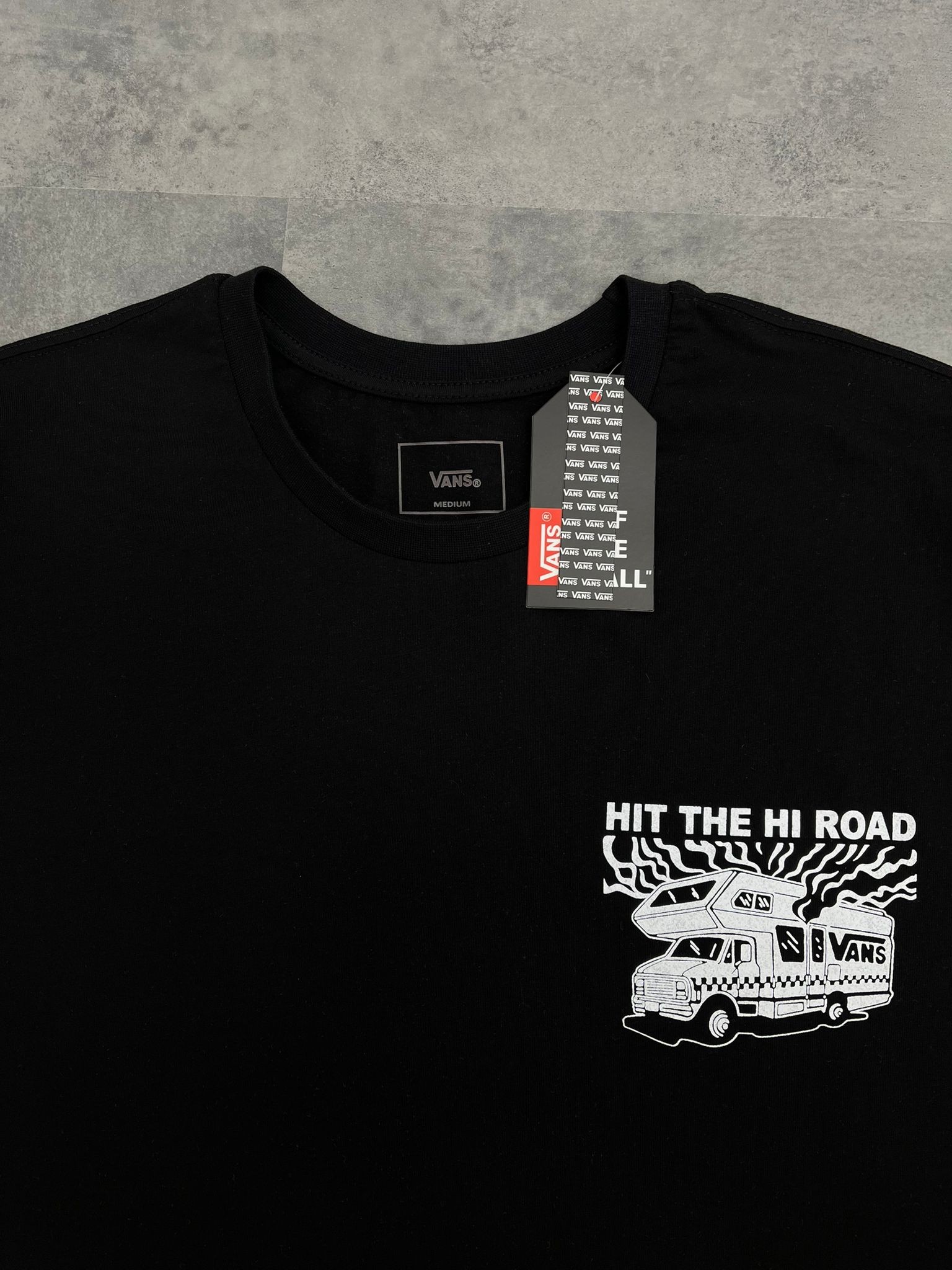Yeni Sezon Back To Print Hi The Hi Road Black T-shirt