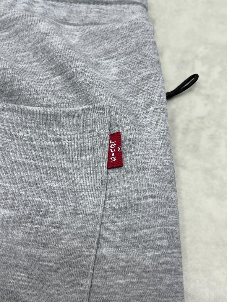 Double Face Gray Nakış Logo Jogger