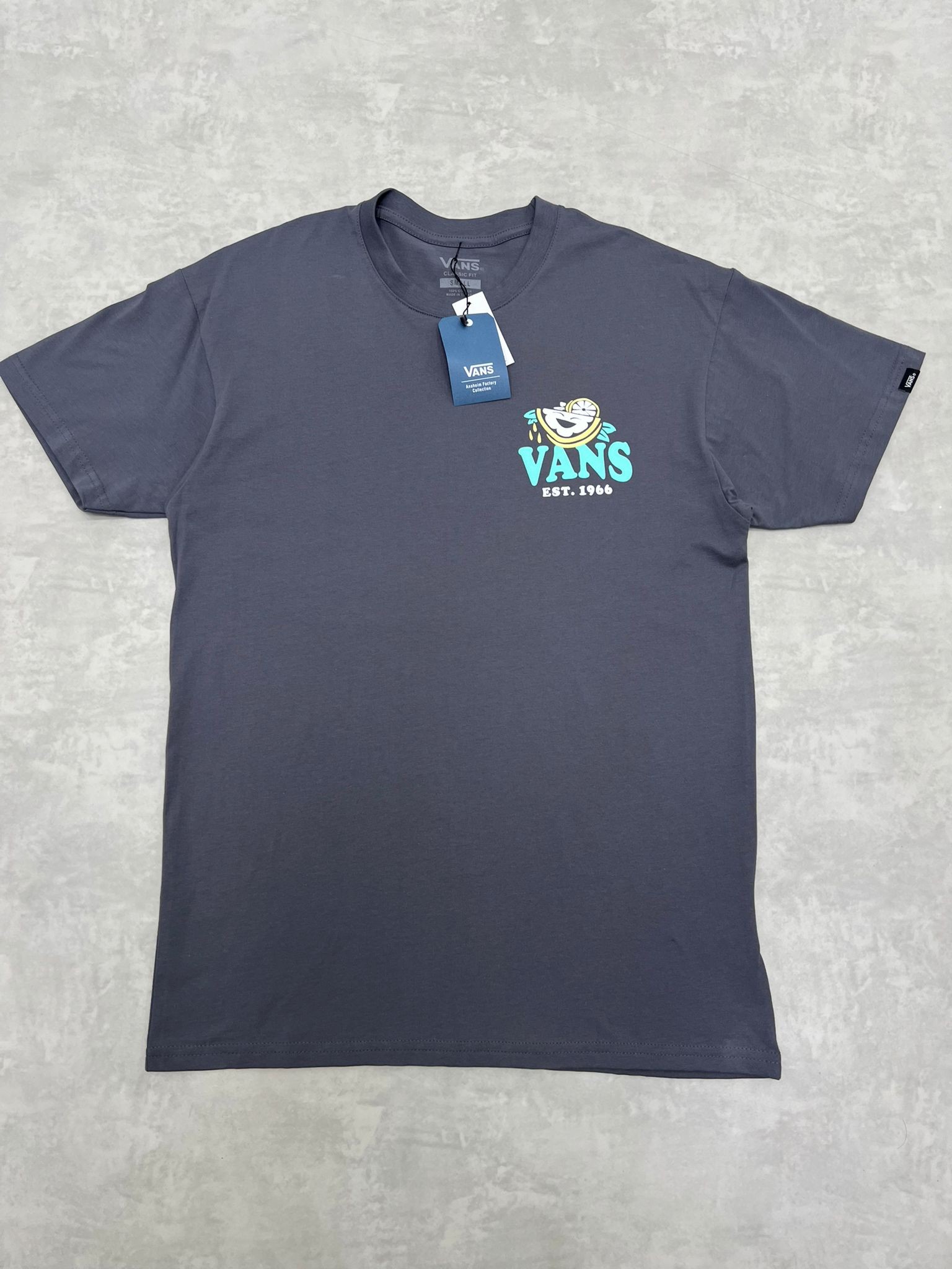 Easy Peasy Classic  Of The Wall Back Print Antrasit T-shirt