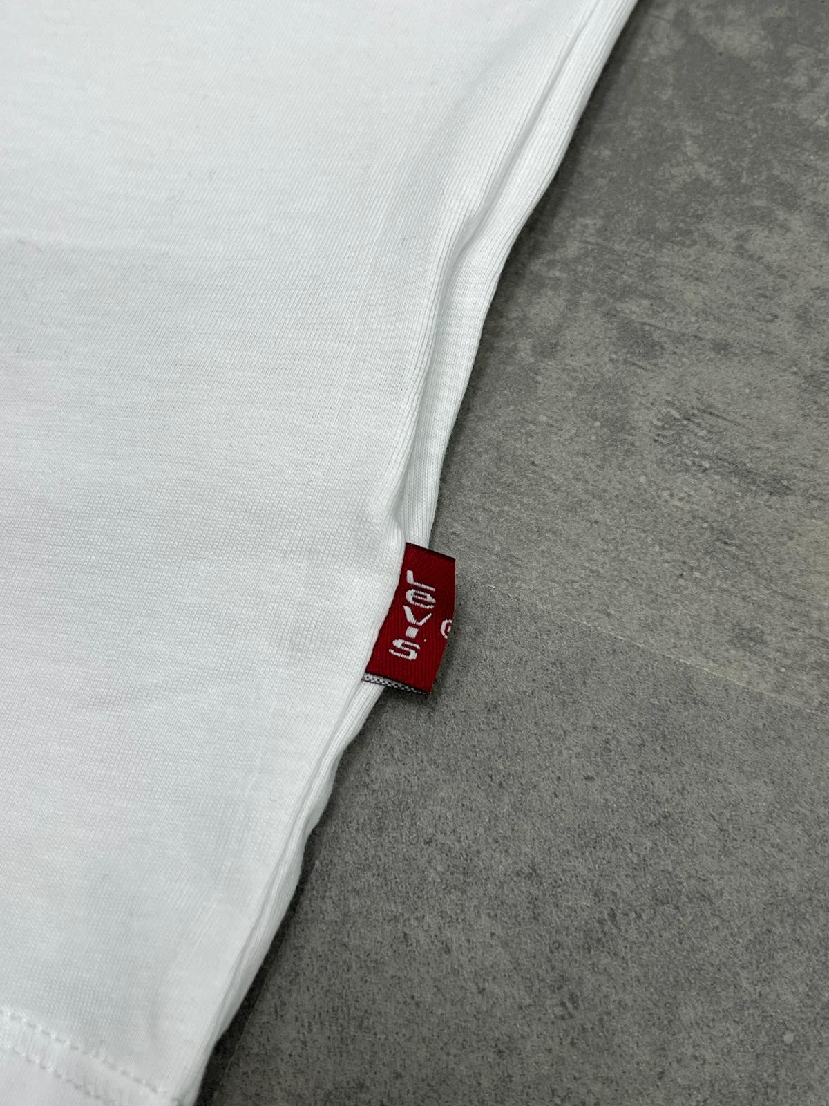 Yeni Sezon Classic Mini Logo Basic White T-shirt