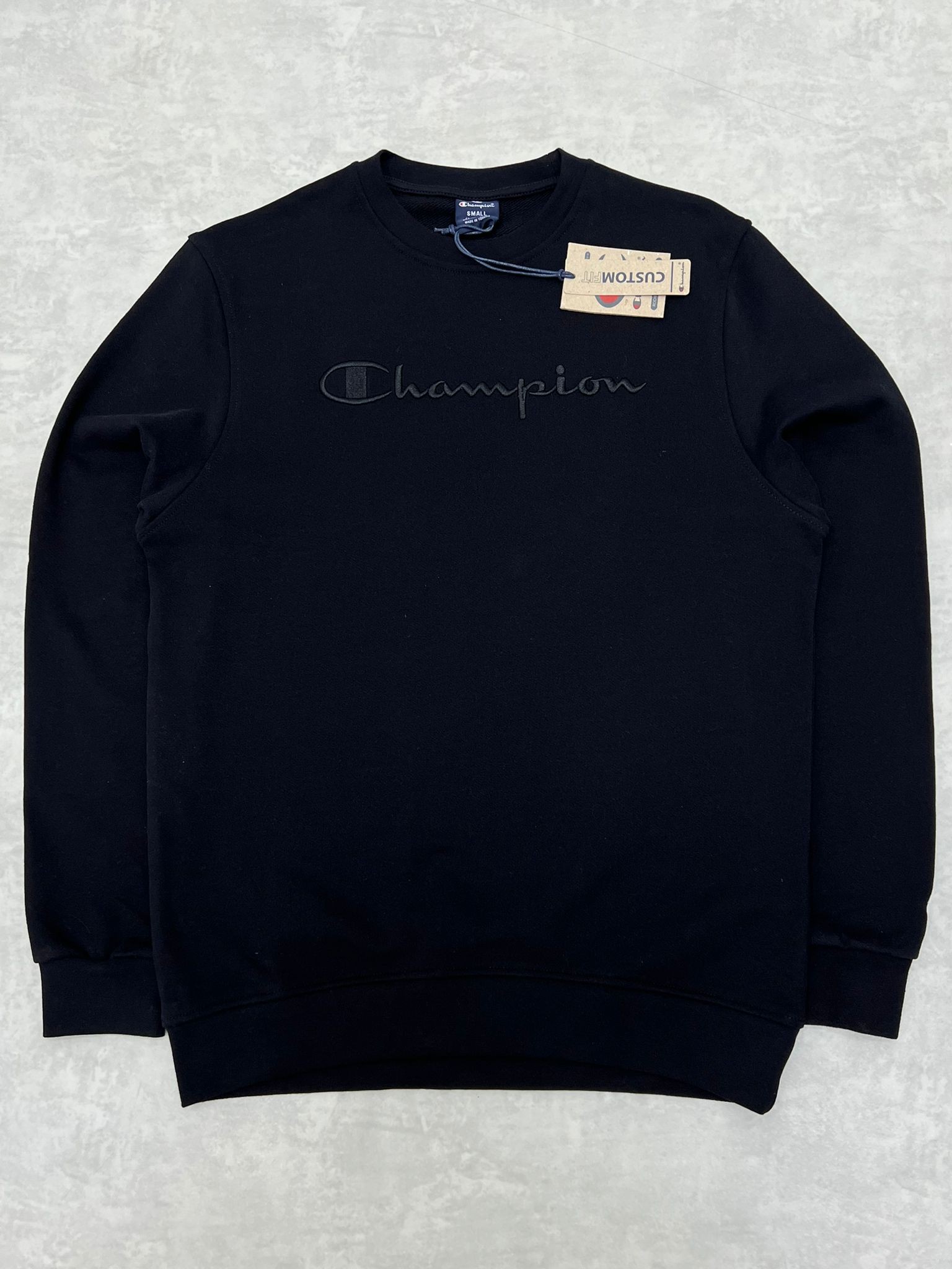 Ton To Tone Mid Icon Logo Black Sweatshirt