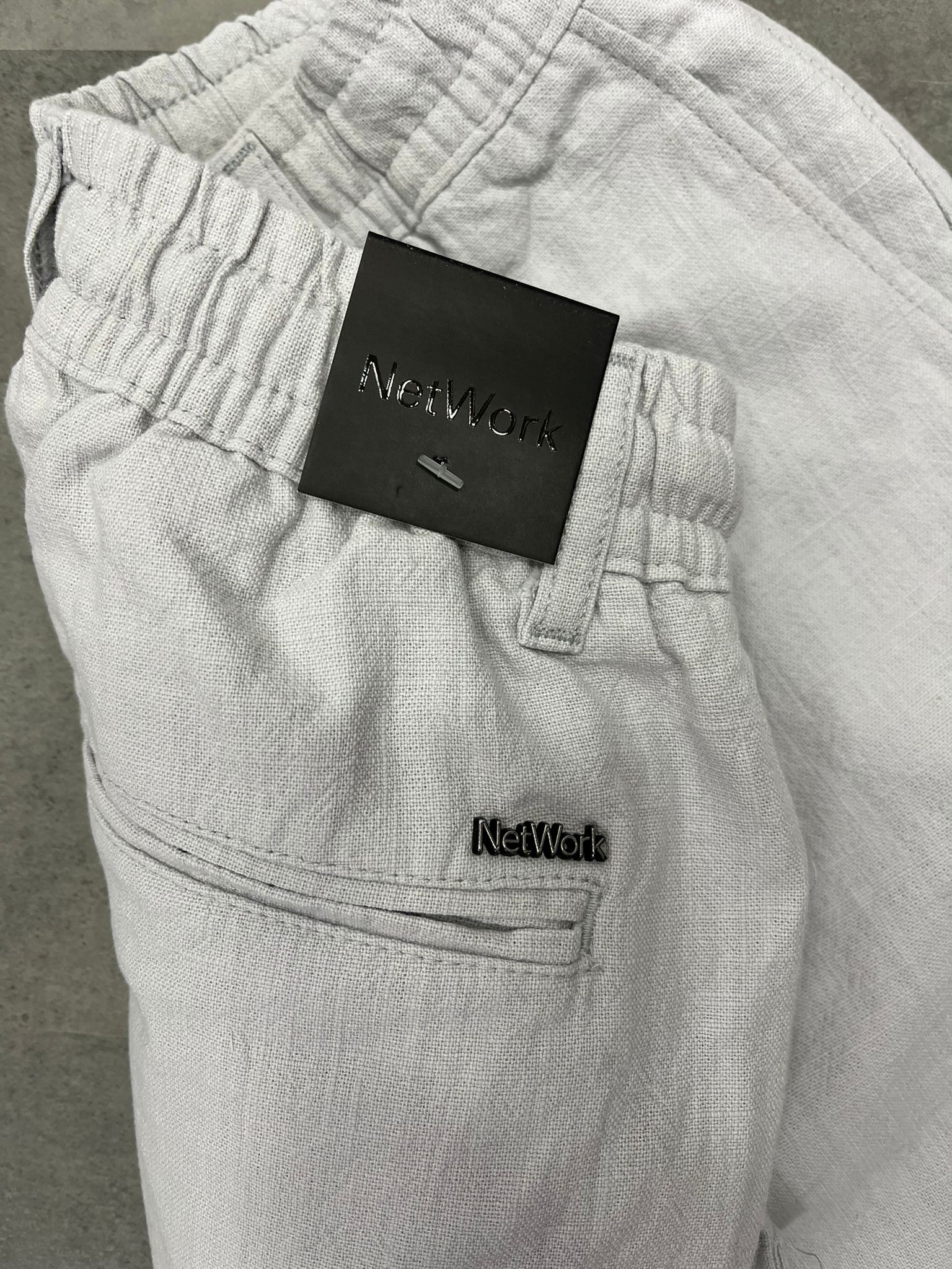 Yazlık Yeni Sezon Premium Ham Keten Gray Pantalon