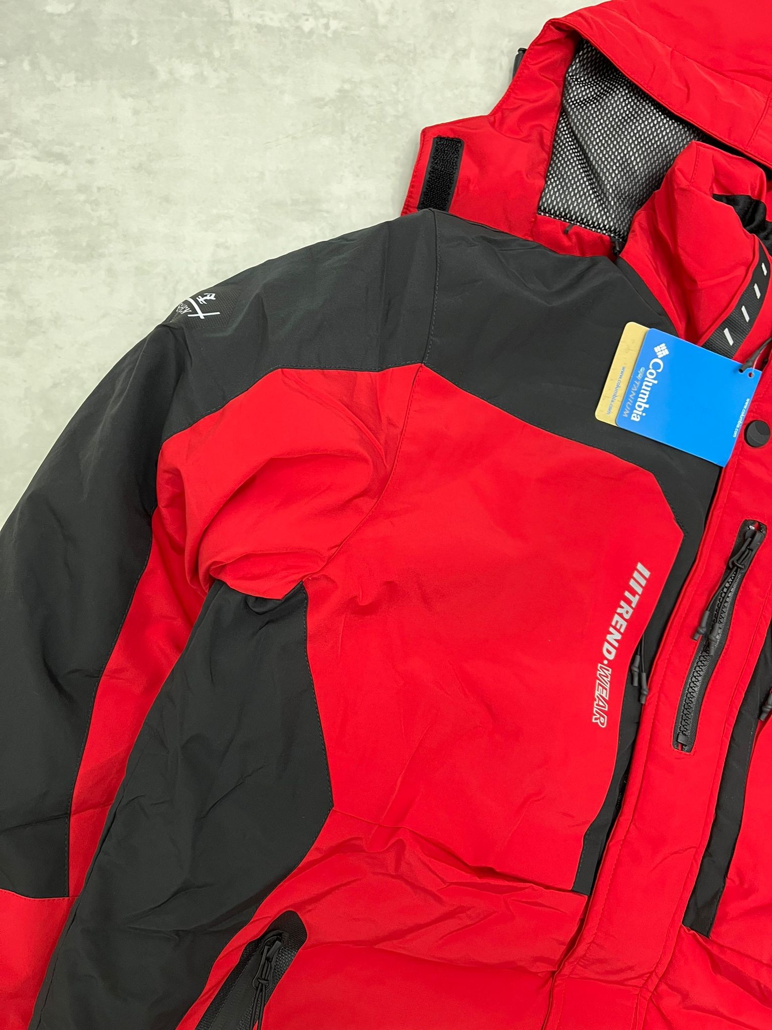 İthal WaterProof Şişme Bel Destekli Kırmızı Termal Astarlı Mont