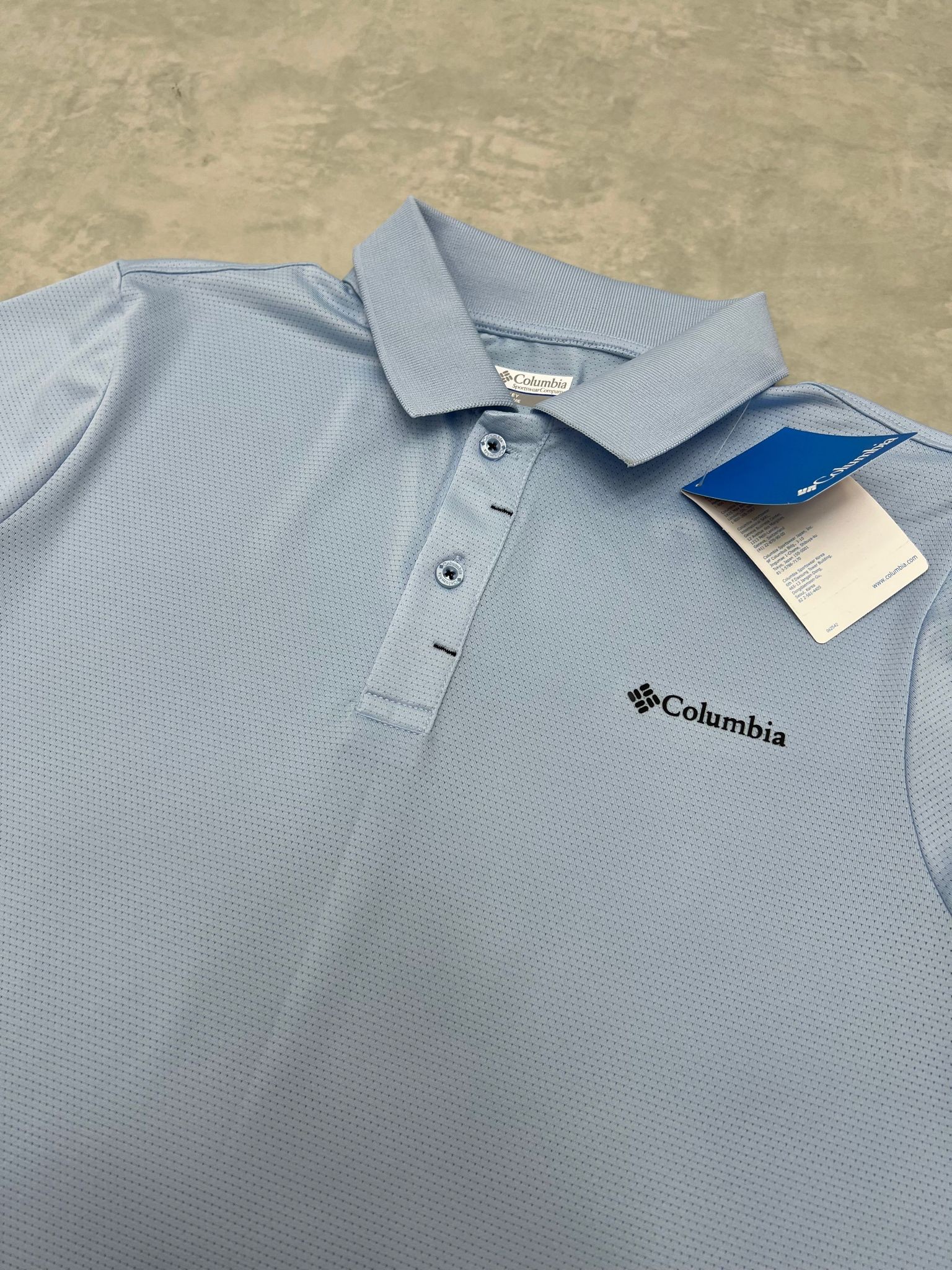 Clima Cool (Nefes Alan)  Light Blue  Polo Yaka T-shirt