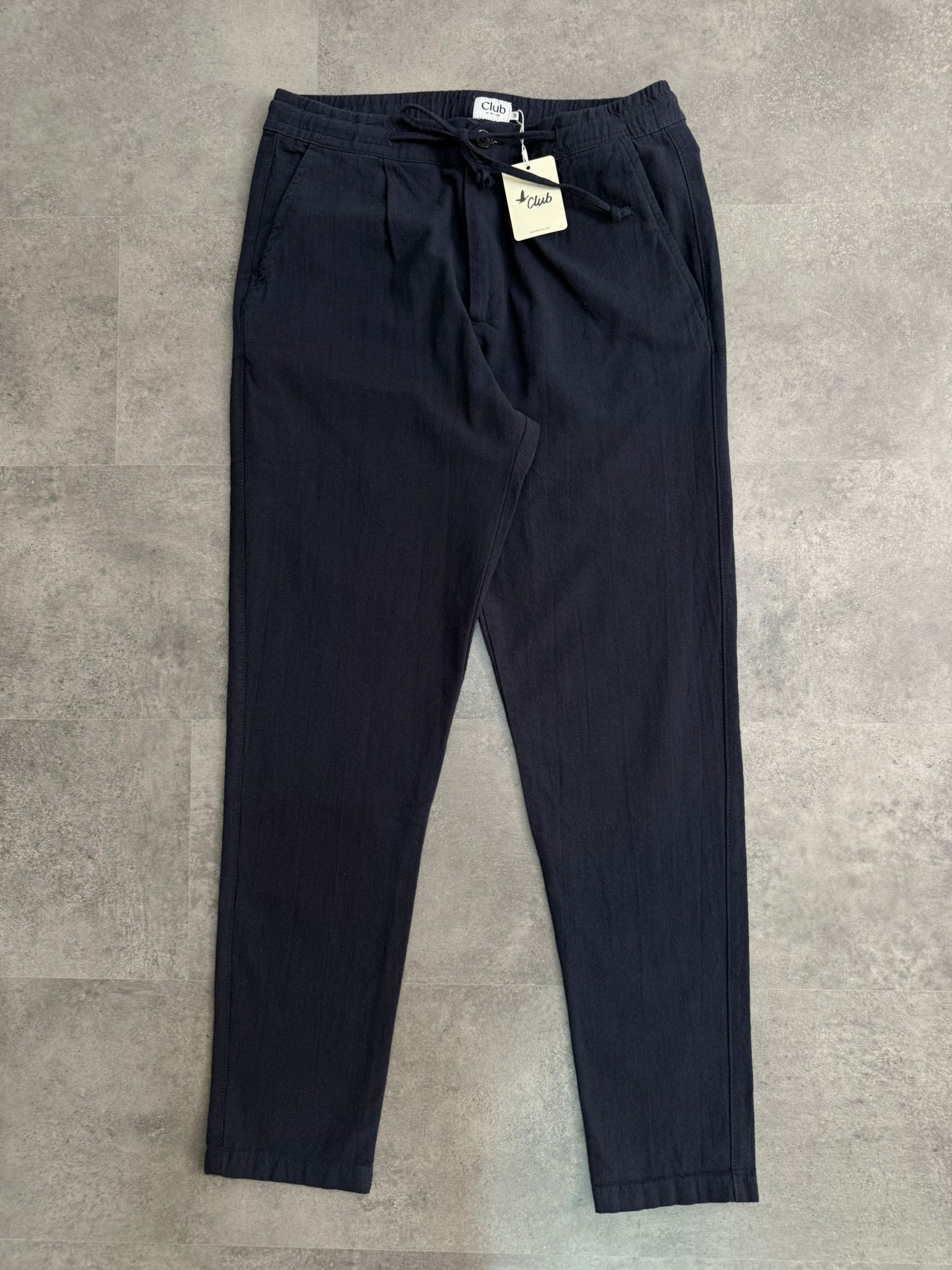 Yeni Sezon Casual Keten Pantolon - LACİVERT