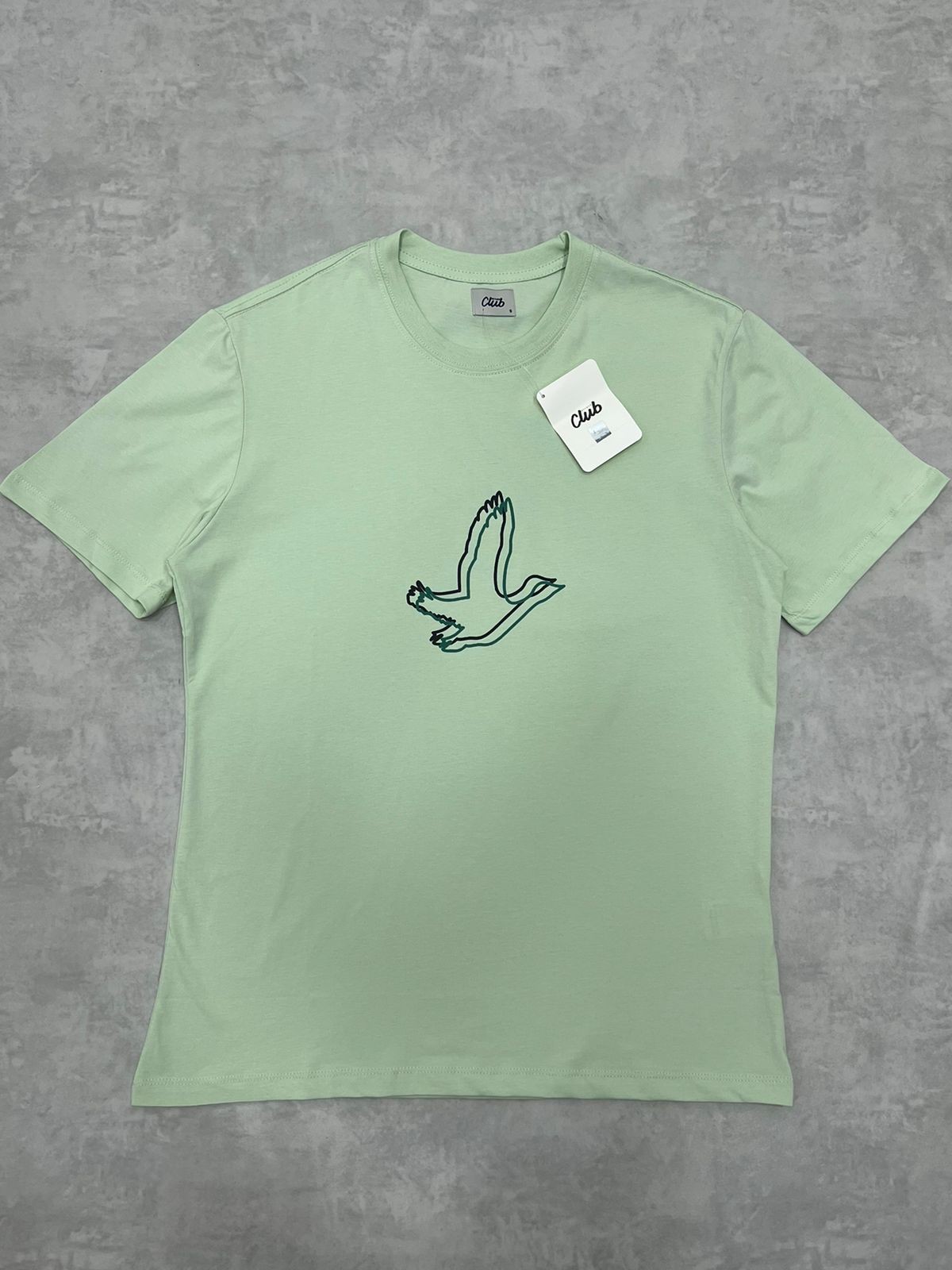 Mid To Birds Logo Water Green Regular T-shirt