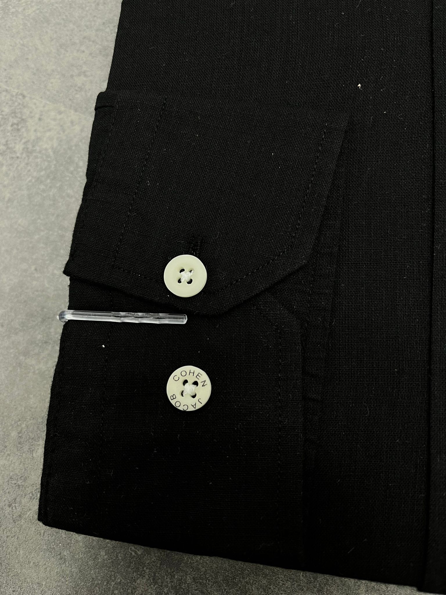 Yeni Sezon Basic Classic  Black Extra Regular Keten Gömlek