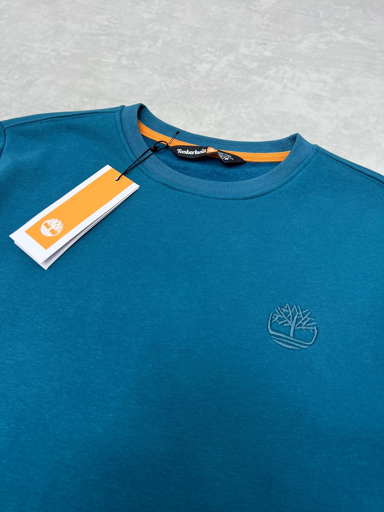 Classic Basic Nakış Logo Petrol Yeşili Şardonlu  Sweatshirt
