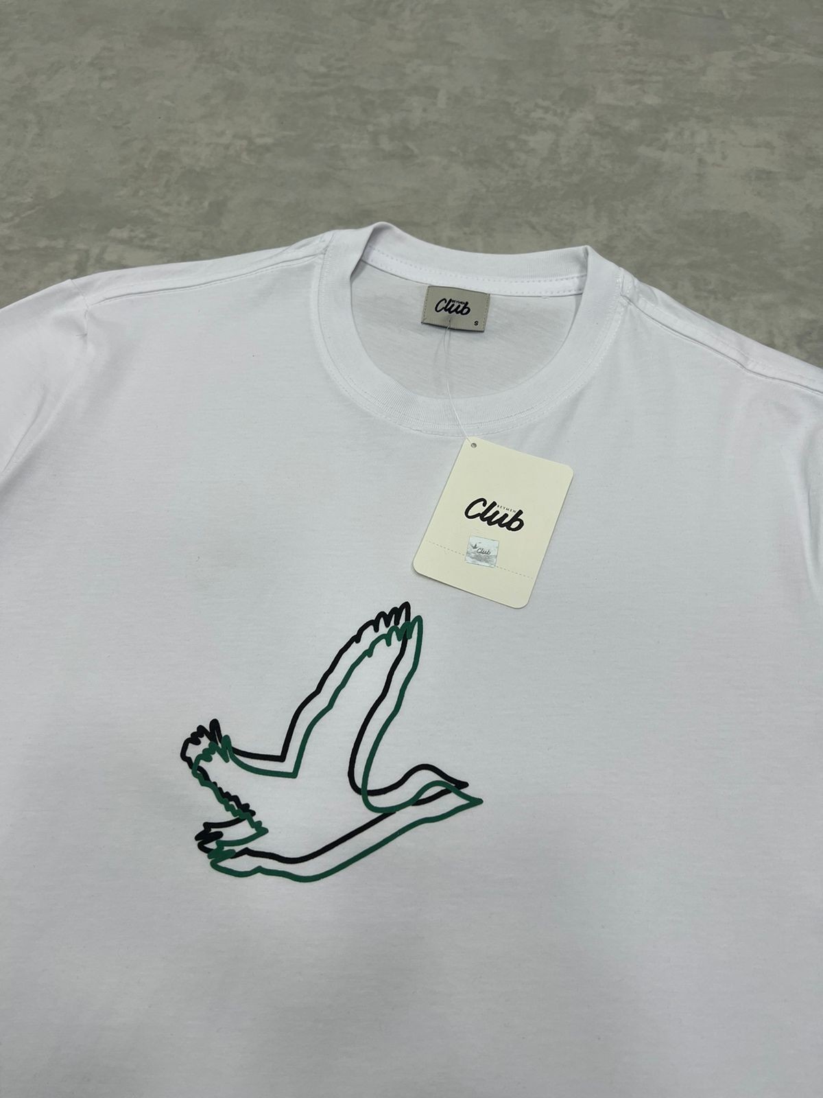 Mid To Birds Logo White  Regular T-shirt