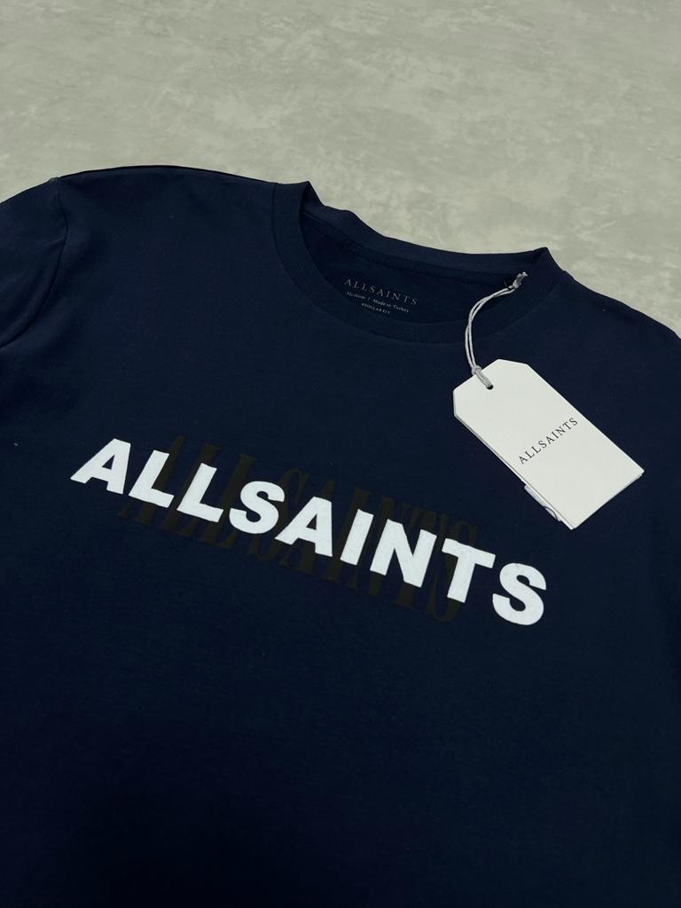 Again Mid Icon Logo Navy Blue T-shirt