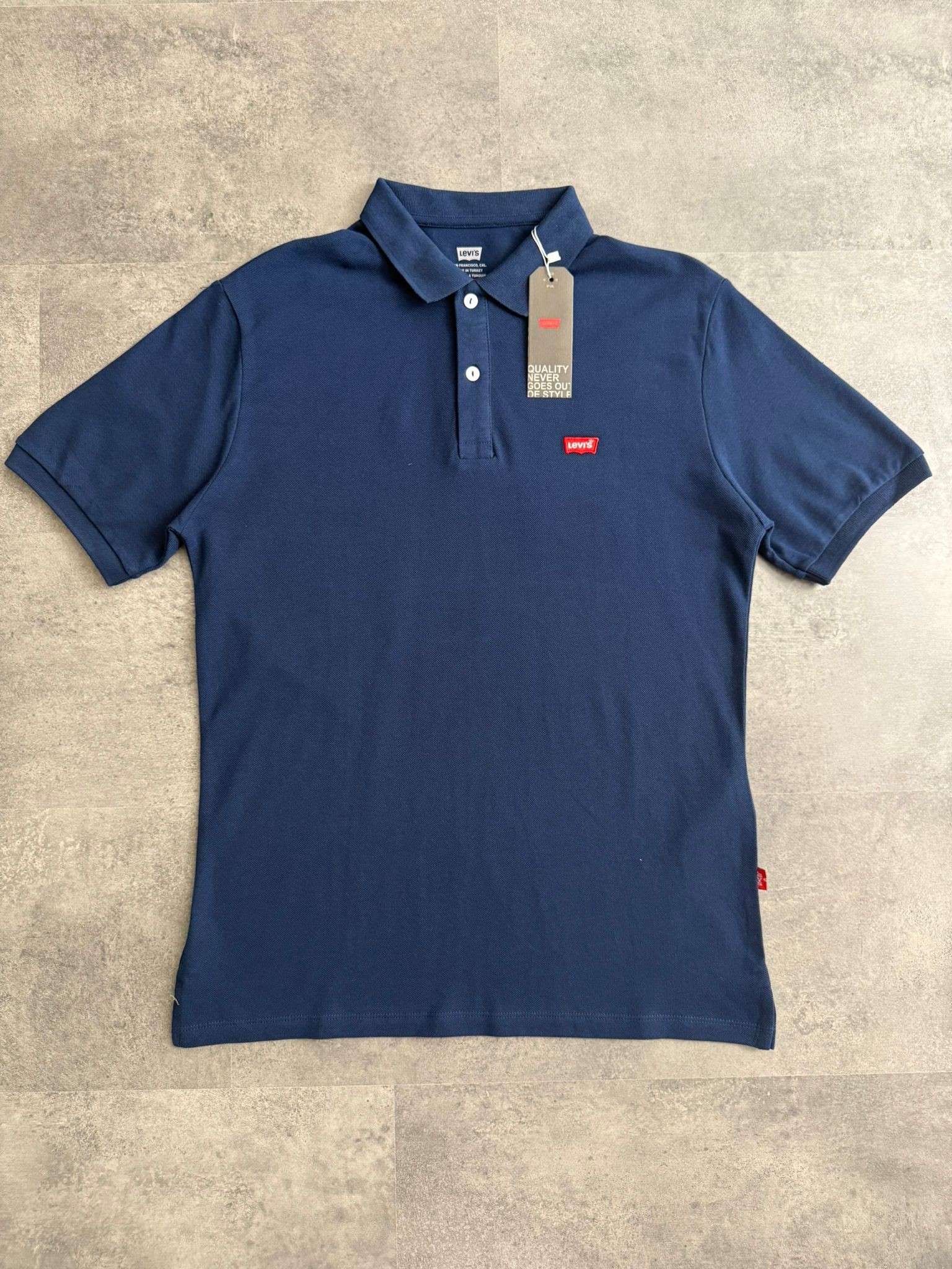 Yeni Sezon Basic Mini Logo Polo Yaka - LACİVERT