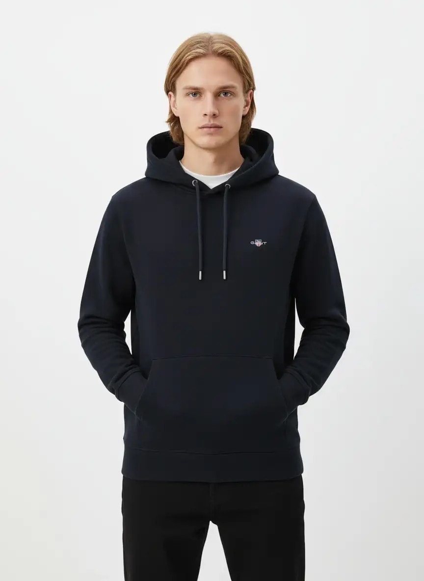 Yeni Sezon Şardonlu Basic Mini Logo Sweatshirt