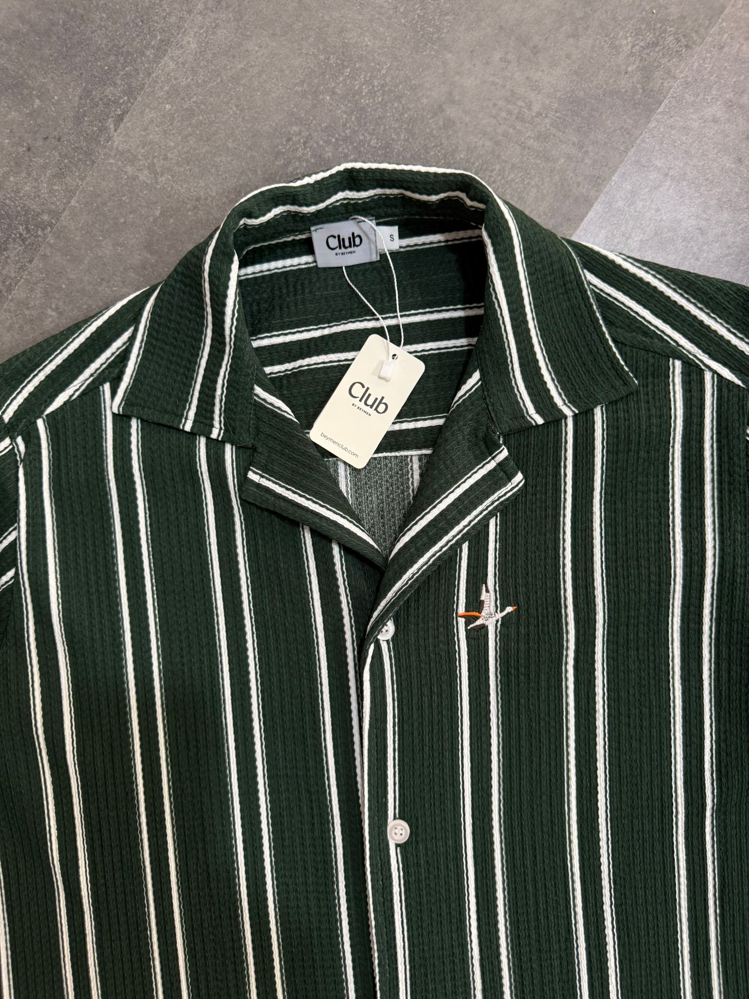 Yeni Sezon Müslin Yazlık Çizgili Kısa Kollu Gömlek