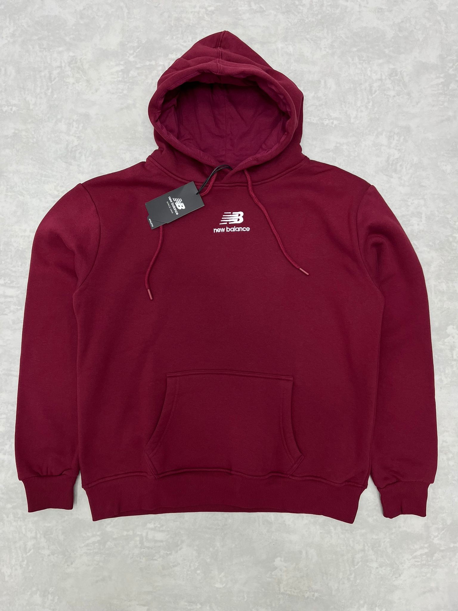 Mid Essential Mini Logo Bordo  Şardonlu Sweatshirt