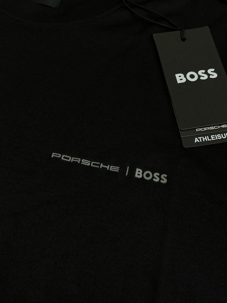 Porche x Bss Logo Clima Cool (Nefes Alan) Black T-shirt
