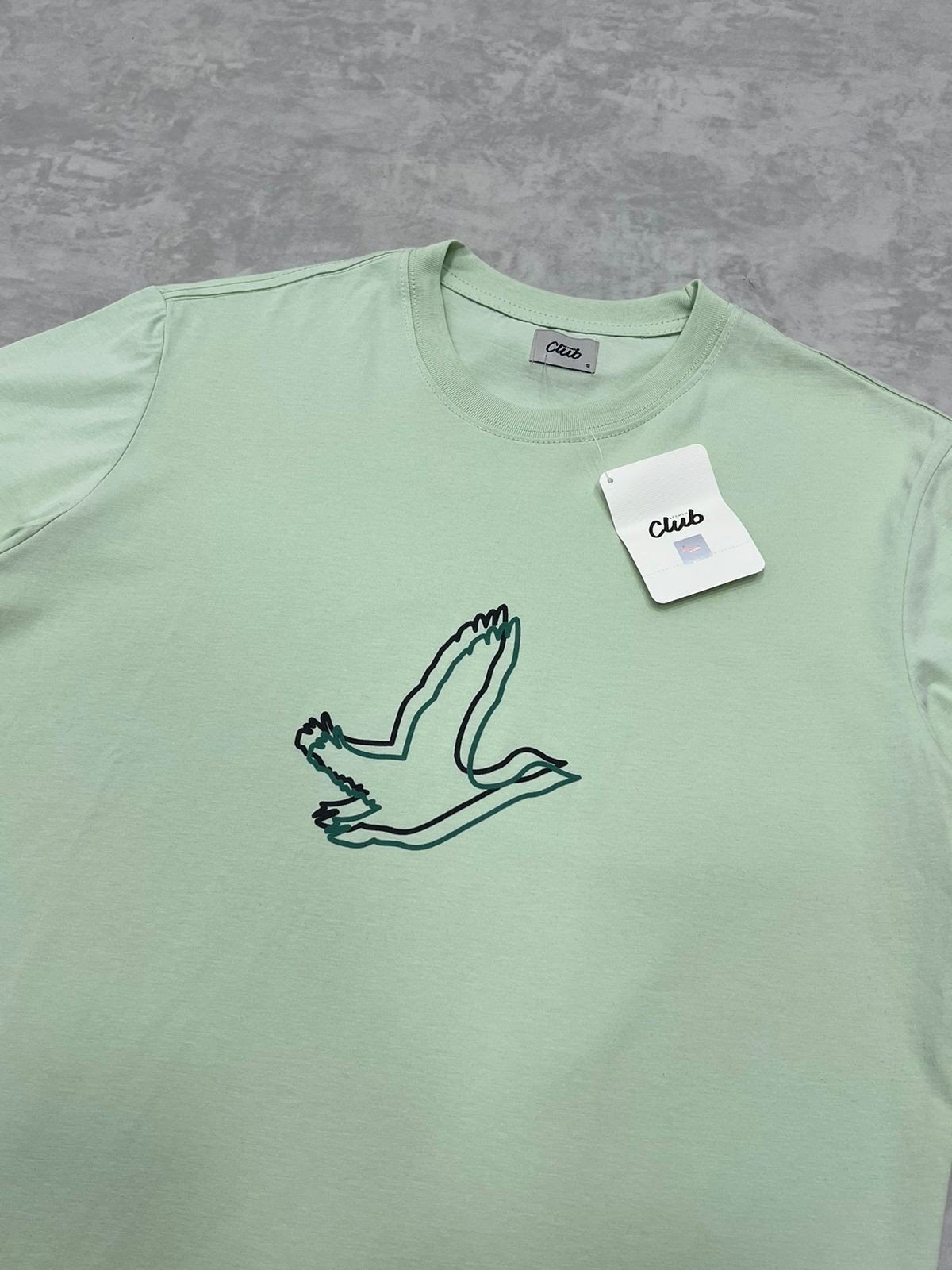 Mid To Birds Logo Water Green Regular T-shirt