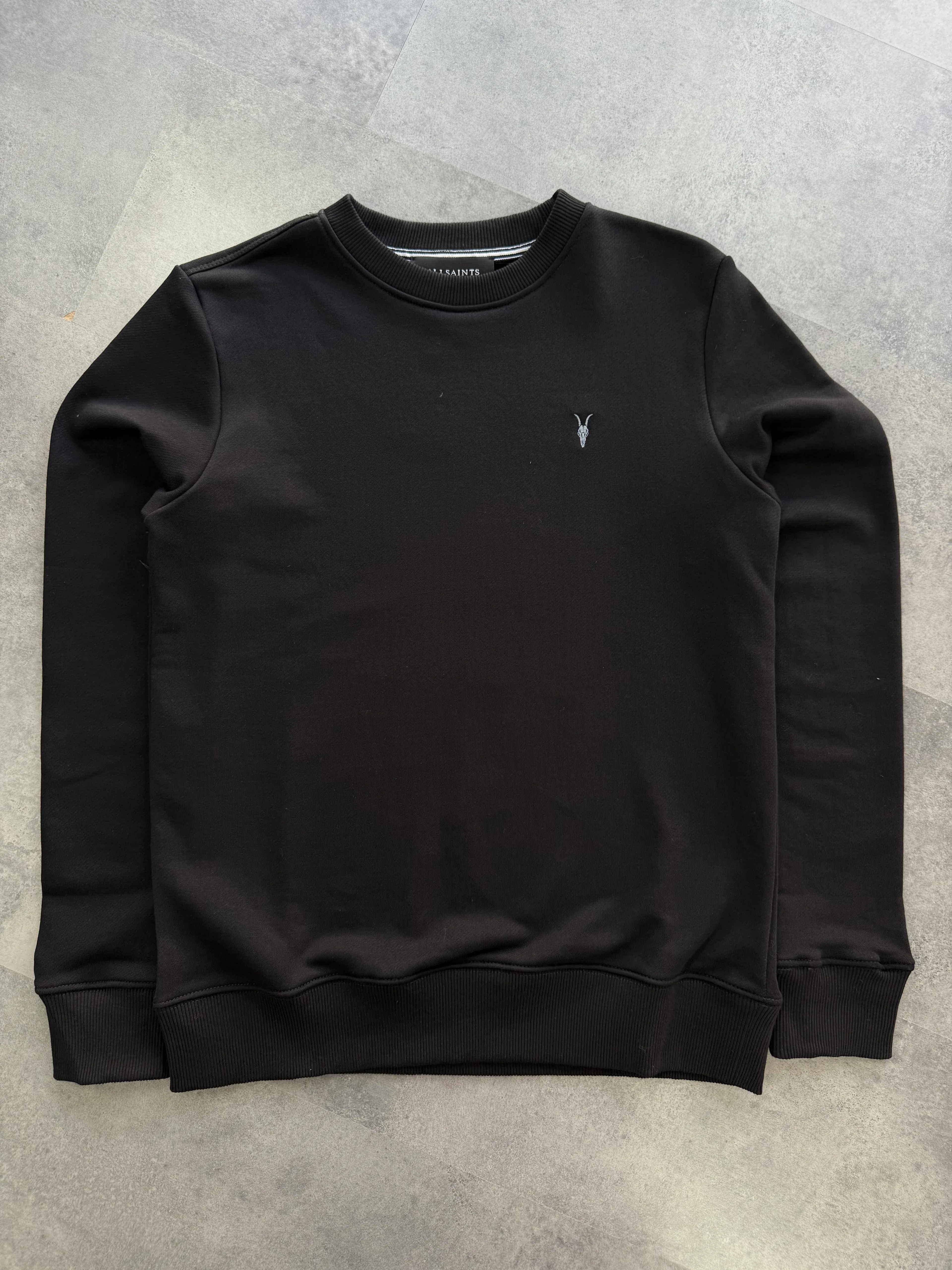 Yeni Sezon Basic Mini Logo Ceast Logo Sweatshirt - SİYAH