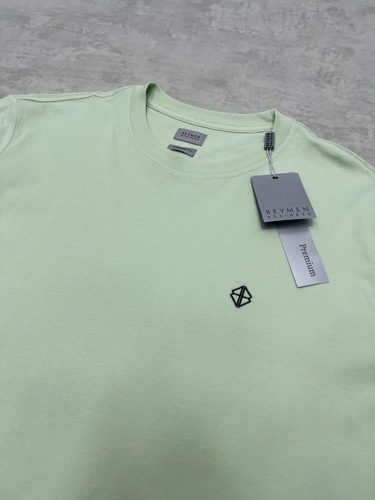 Classic Mini Logo Water Green Basic T-shirt