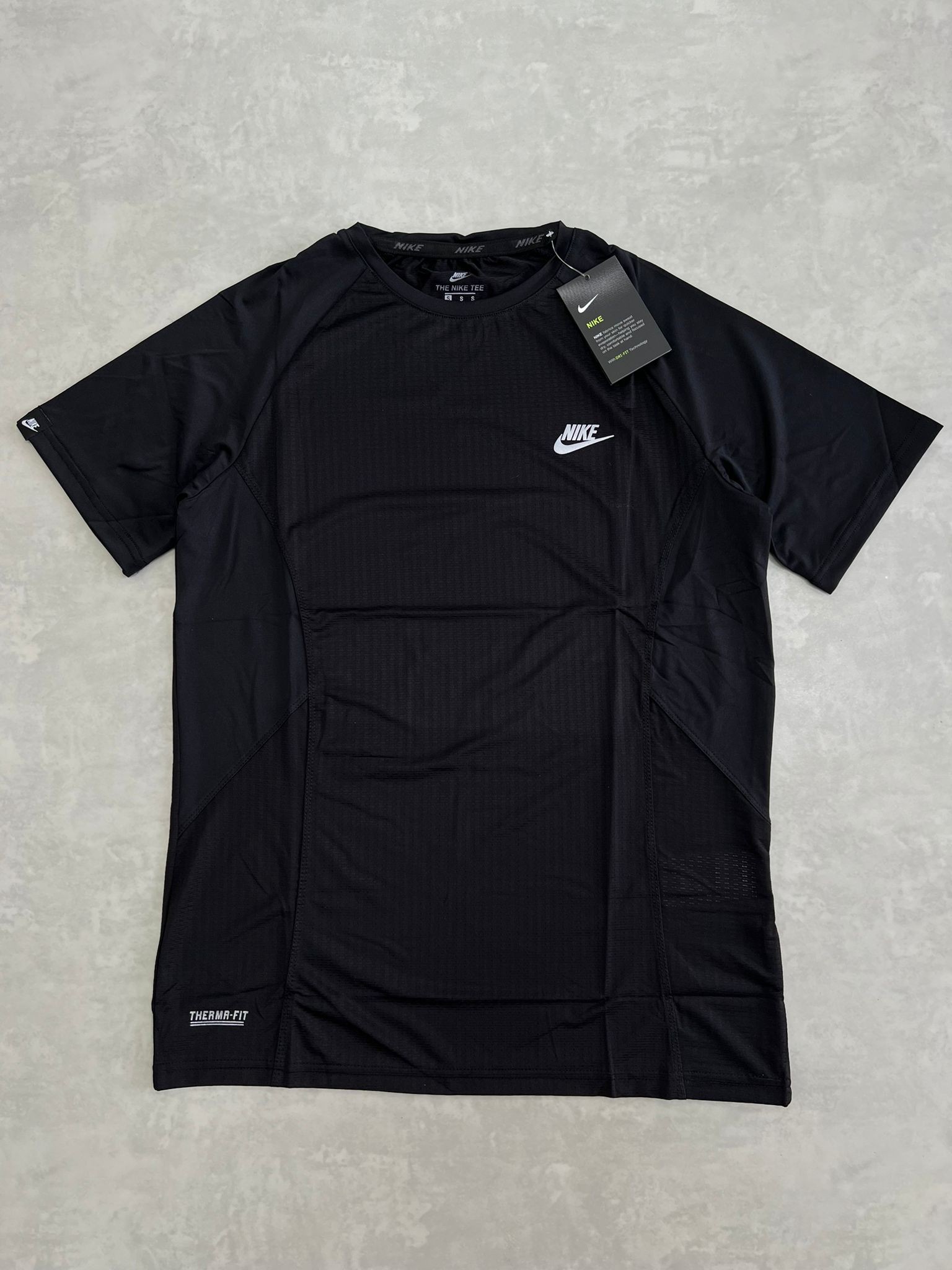 Clima Cool (Nefes Alan)  Black T-shirt