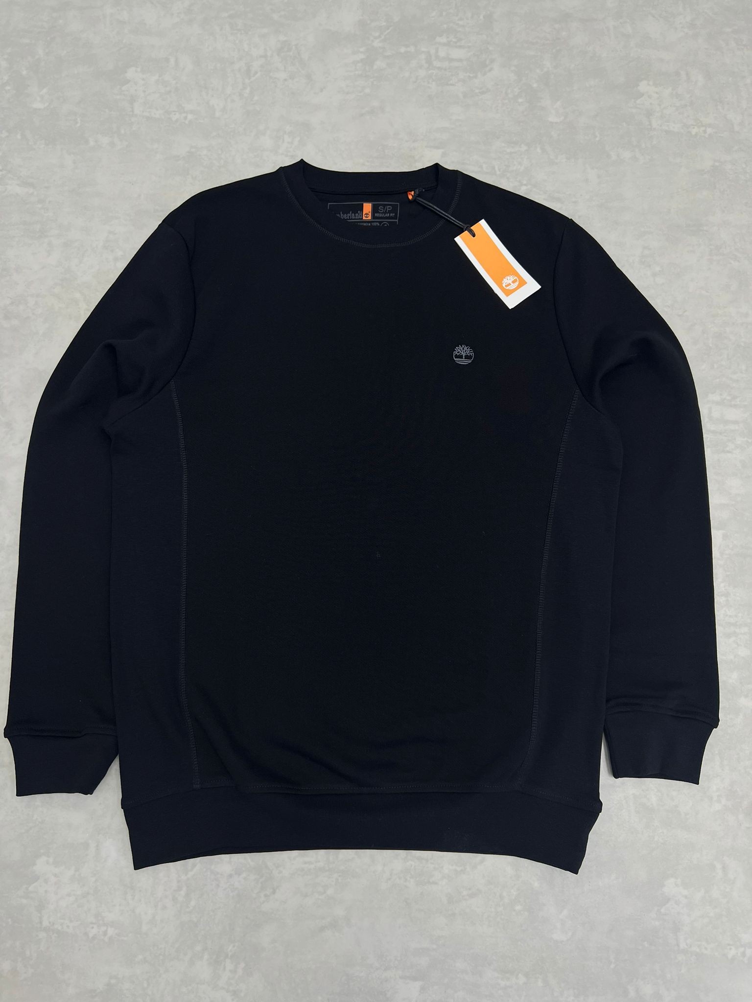 Yeni Sezon Basic Ceast Logo Black Sweatshirt