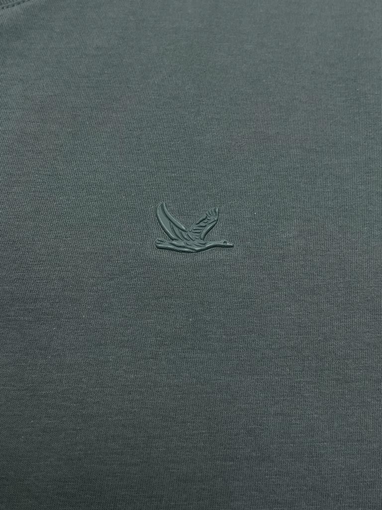 V Yaka Classic Mini Logo Haki Basic T-shirt