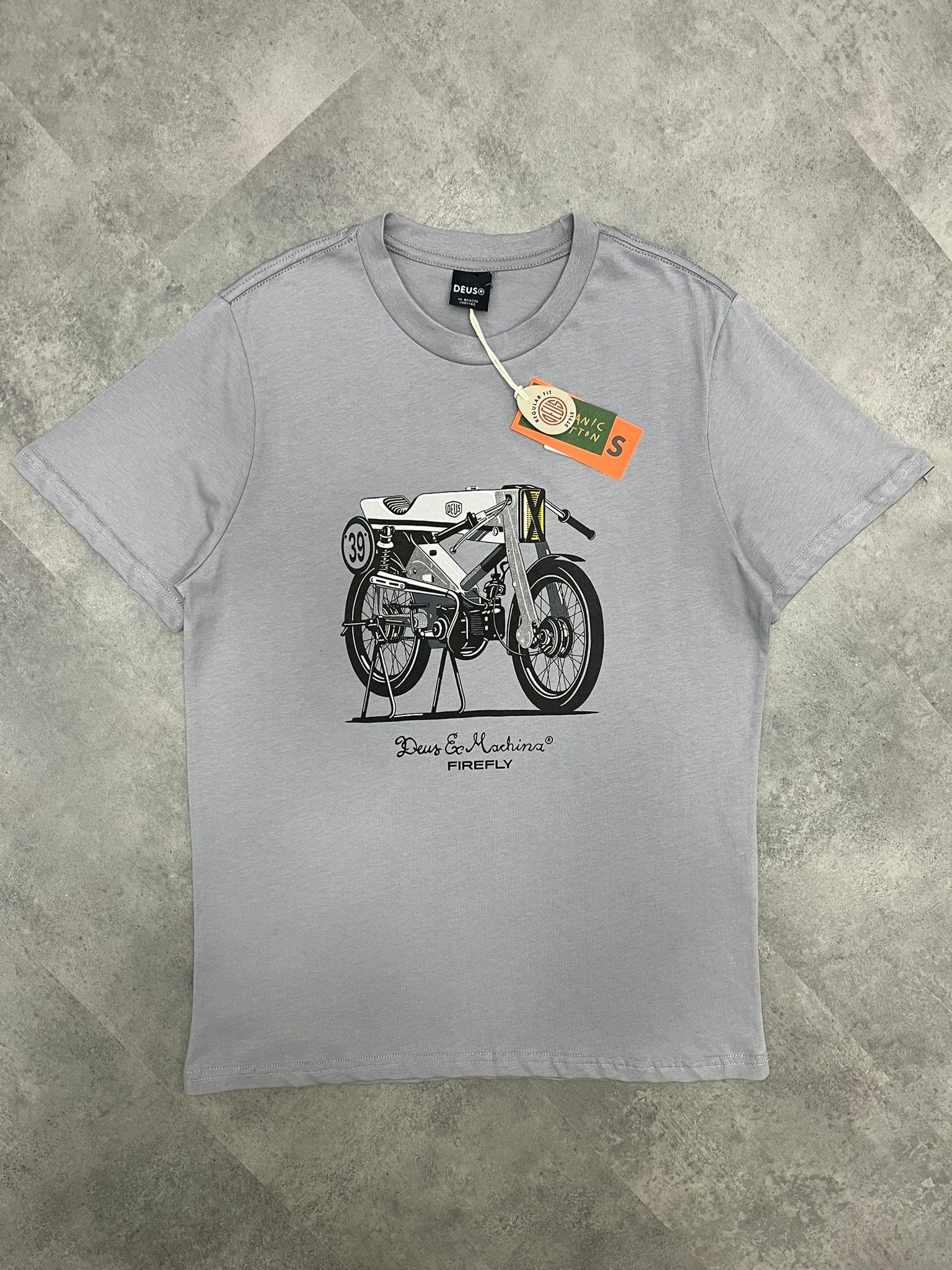 Yeni Sezon Ex Machina Fire Flay Gray T-shirt