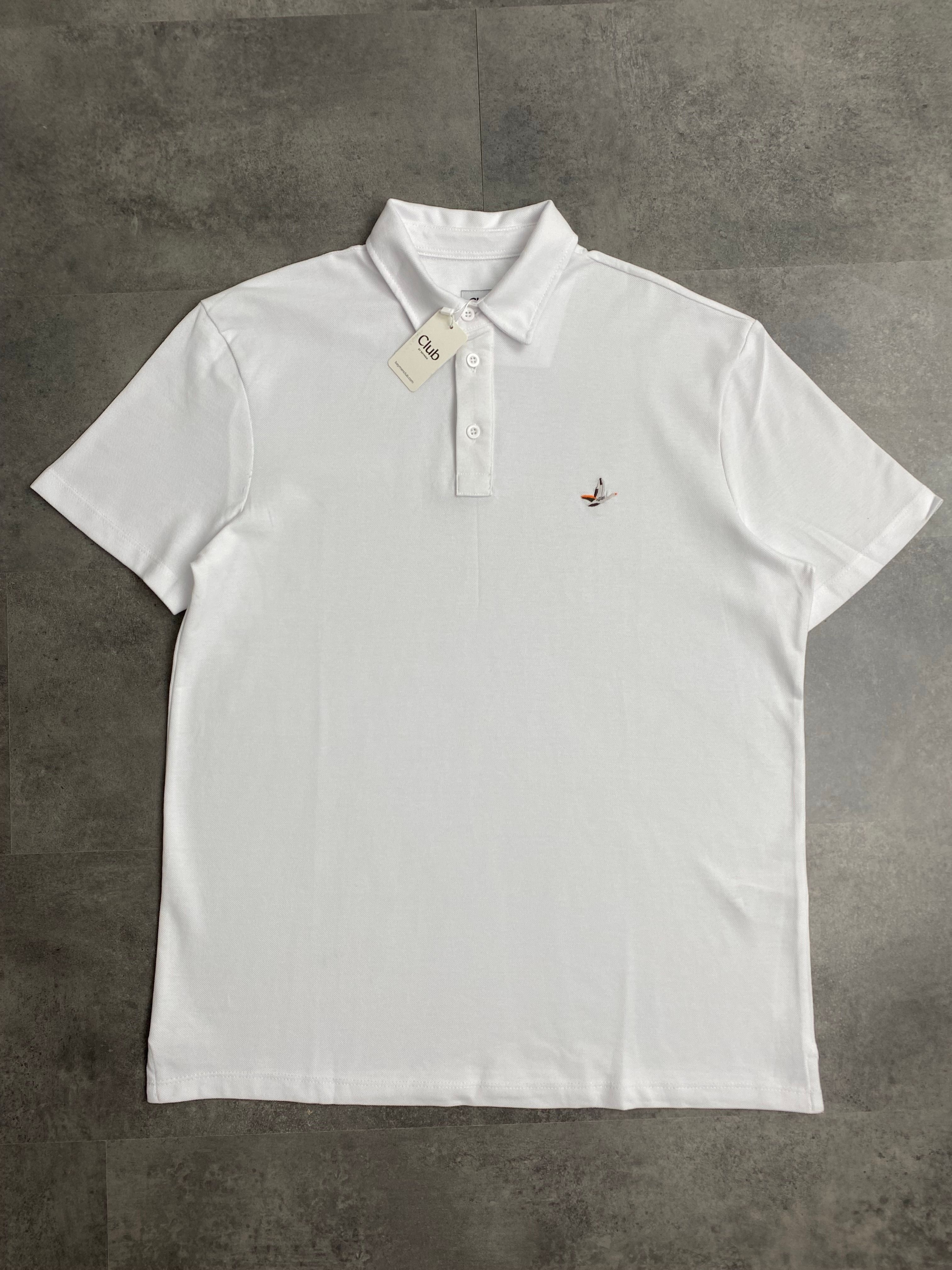 Yeni Sezon Classic Mini Logo Colourful Polo Yaka - BEYAZ